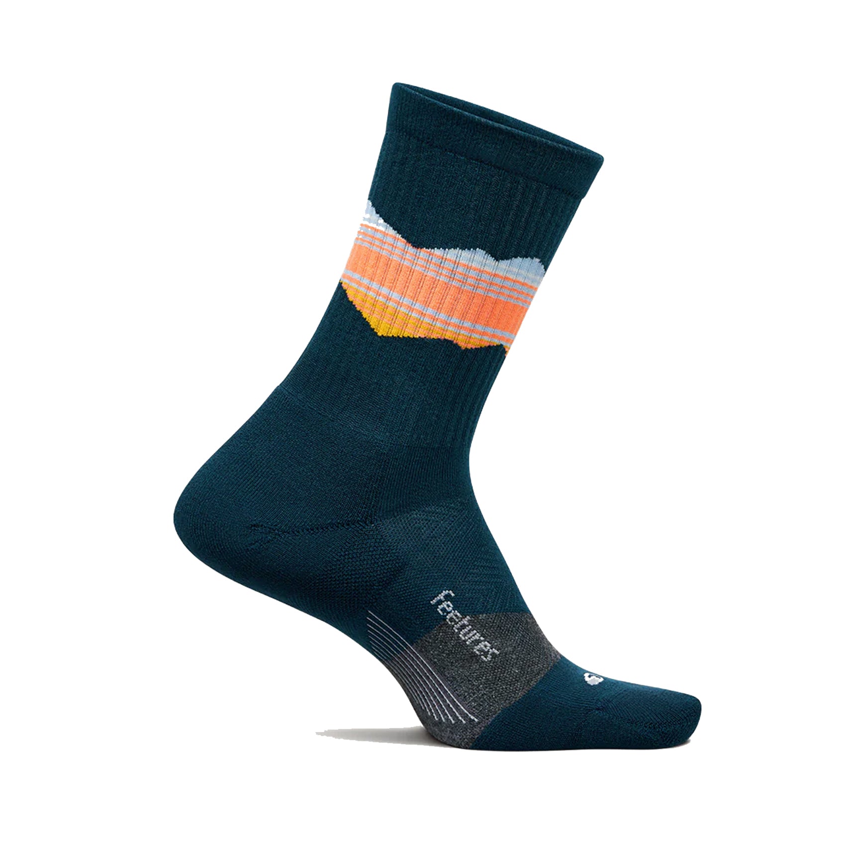 Unisex Feetures Trail Max Cushion Mini Crew Socks - Perfect for Hiking, Running & Outdoor Adventures