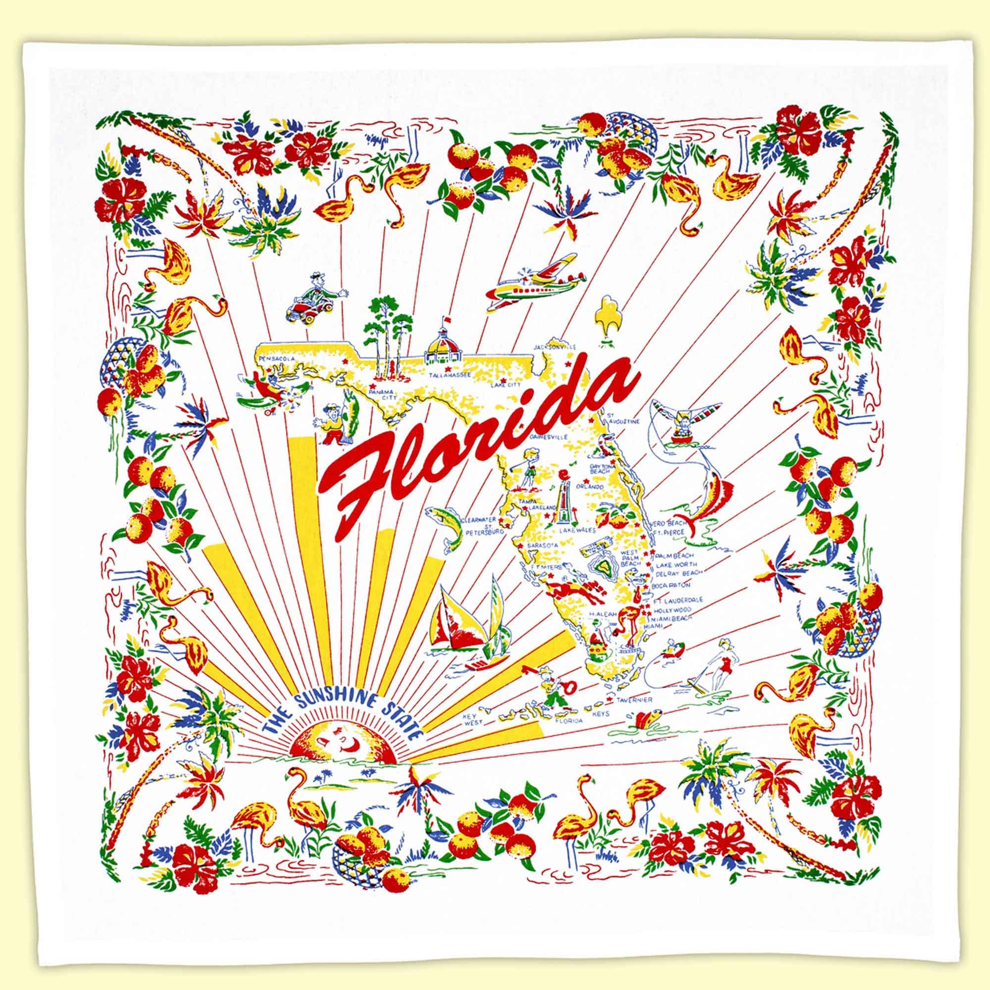 Florida State Souvenir Dish Towel - Kitchen & Dining Decor