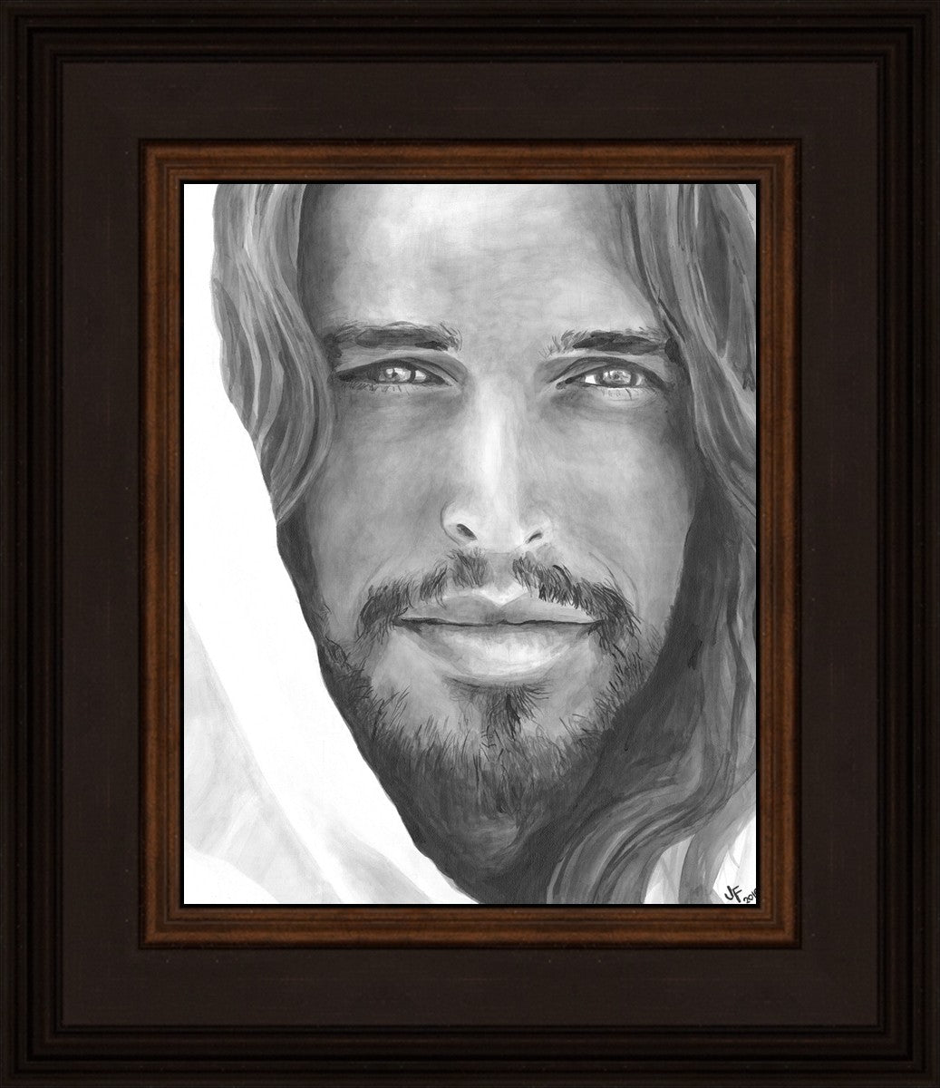 Jenny Fowler Christ Portrait - Religious Wall Art for Home Decor, Church & Office - Inspirational Christian Gift & Spiritual Decor