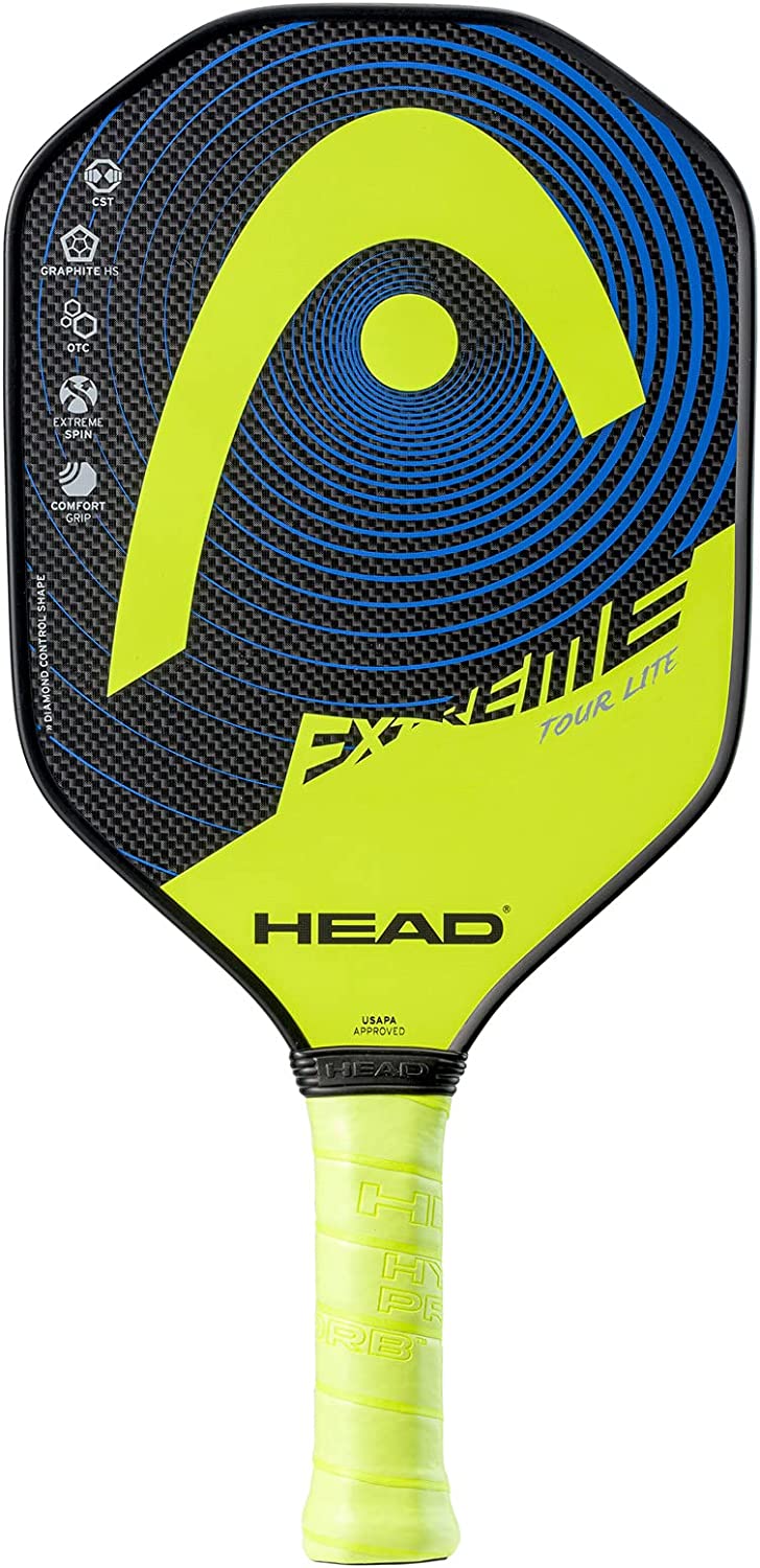 Head Extreme Tour Lite Pickleball Paddle - Lightweight Carbon Fiber Paddle for Control & Power | Perfect for Recreational & Competitive Play