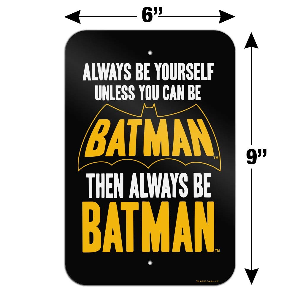 Batman Wall Art Sign - Premium Superhero Decor for Home, Office & Business | Perfect for Superhero Fans, Man Cave & Batman Themed Rooms