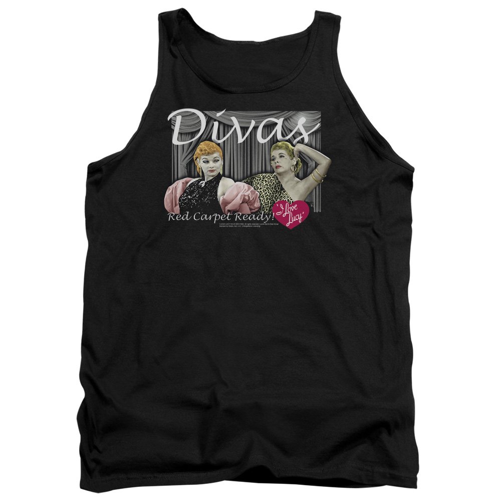 I Love Lucy Divas Unisex Tank Top for Men & Women - Casual Summer Wear, Vintage TV Show Fan Gift, Lounge & Outdoor Activities