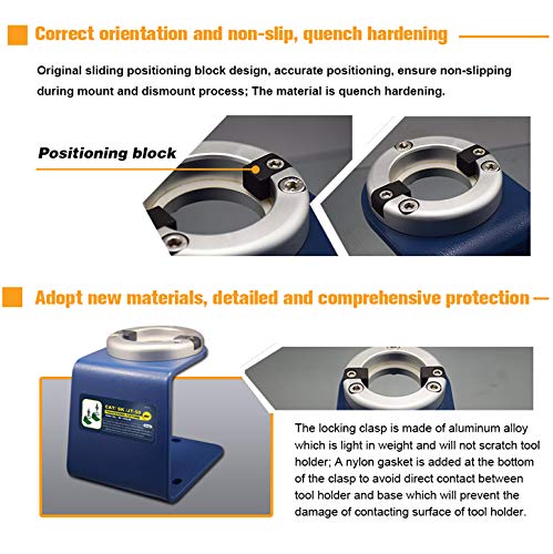 CAT40 Tool Holder Tightening Fixture - CNC Tool Holder Locking Seat for Milling Machines & Lathes - Perfect for Precision Machining & Metalworking