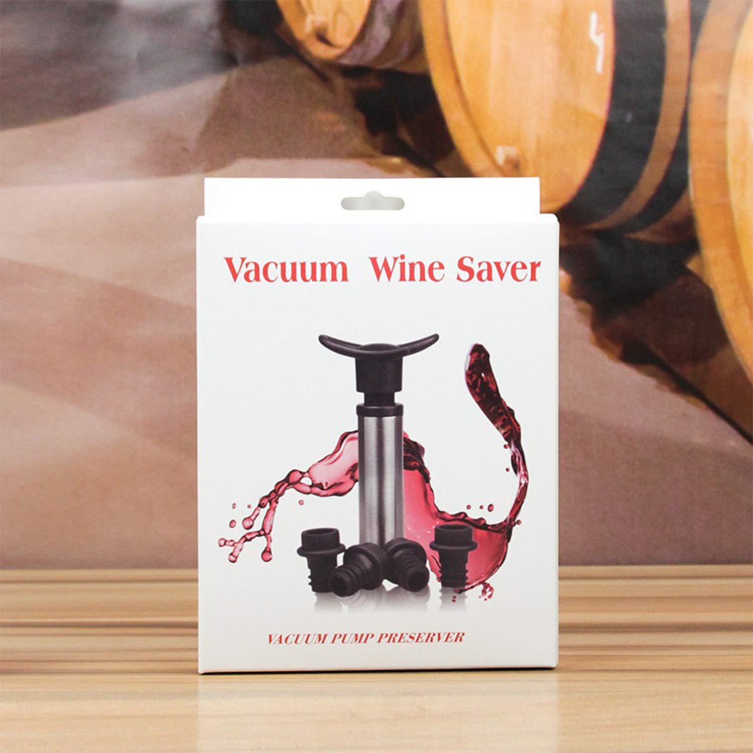 GOWITA Stainless Steel Vacuum Wine Pump with 4 Wine Bottle Stoppers - Preserve Wine Freshness for Up to 7 Days | Wine Preservation System for Red, White & Sparkling Wines | Perfect for Home Bars, Parties & Wine Enthusiasts