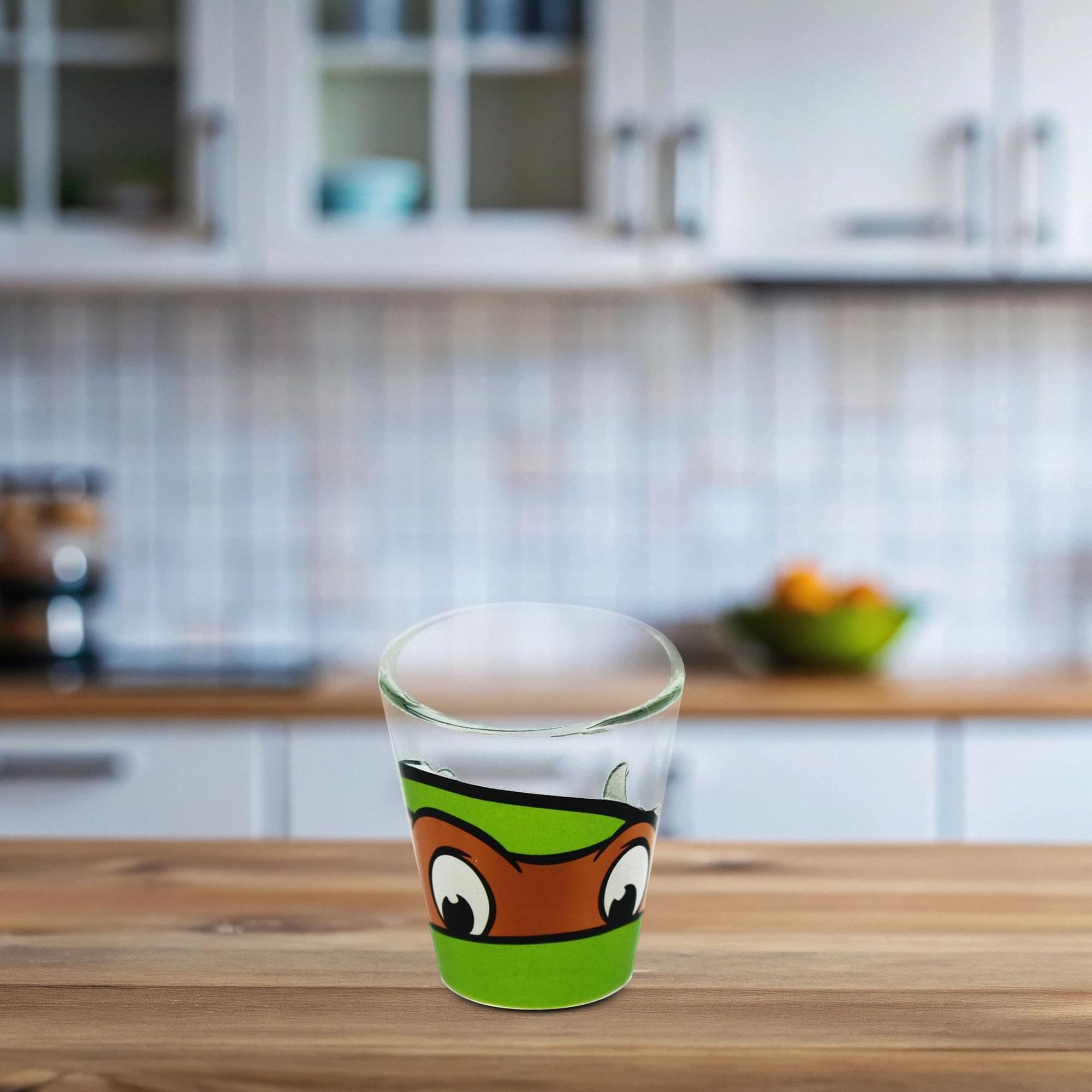 TMNT Michelangelo Shot Glass - 4oz Clear Ninja Turtle Collectible Glass for Parties, Gifts & Collectibles | Perfect for Themed Events, Birthday Celebrations & Fan Merchandise