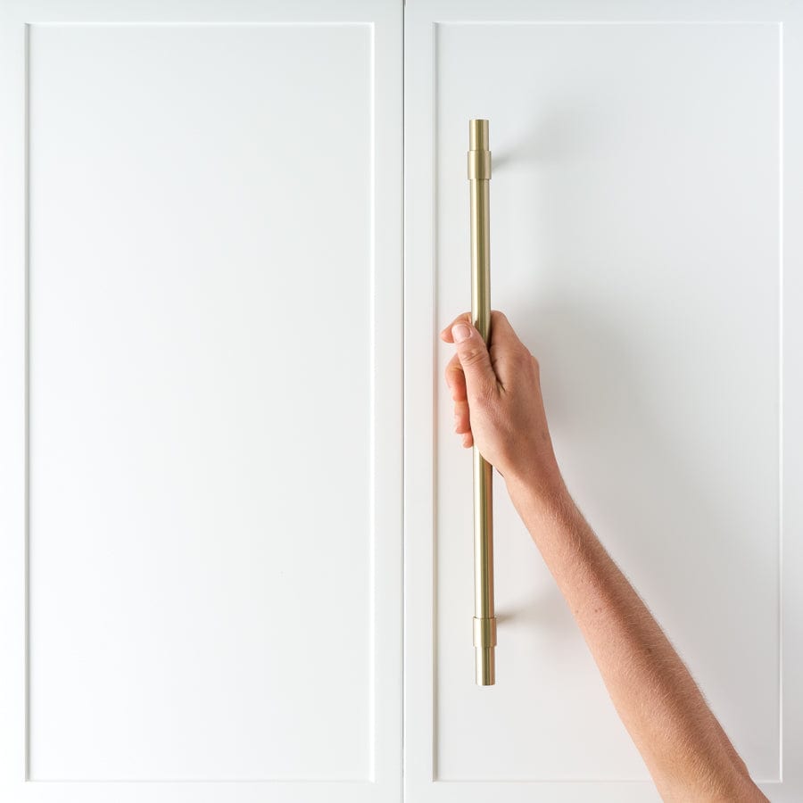400mm Warm Brushed Nickel Cabinet Pull - Elegant Drawer Handle for Kitchen, Bathroom & Furniture Upgrade | Durable Hardware for Modern Home Decor