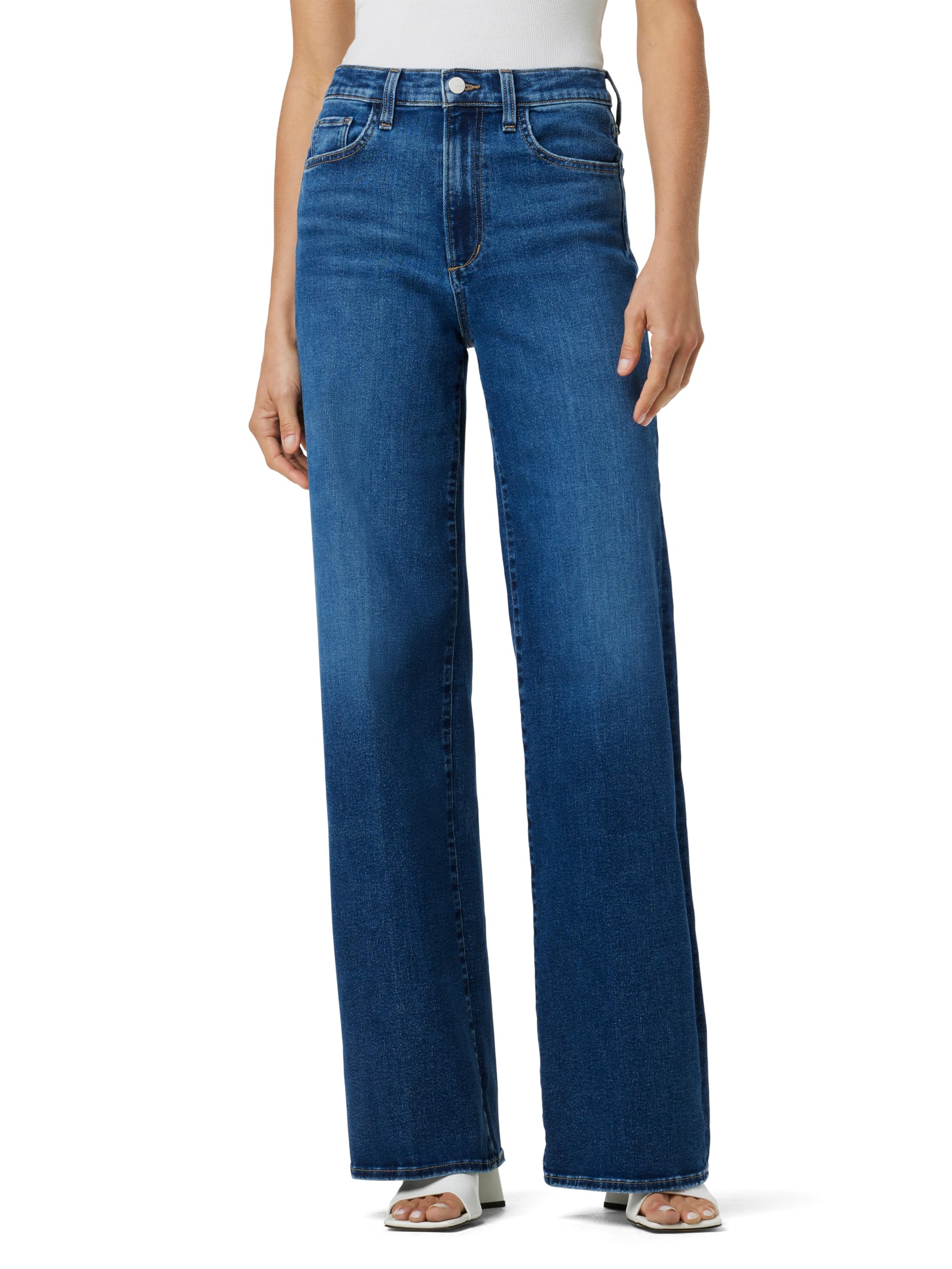 Joe's Women's The Mia High Rise Wide Leg Jean - Comfortable Stretch Denim Pants for Casual & Office Wear