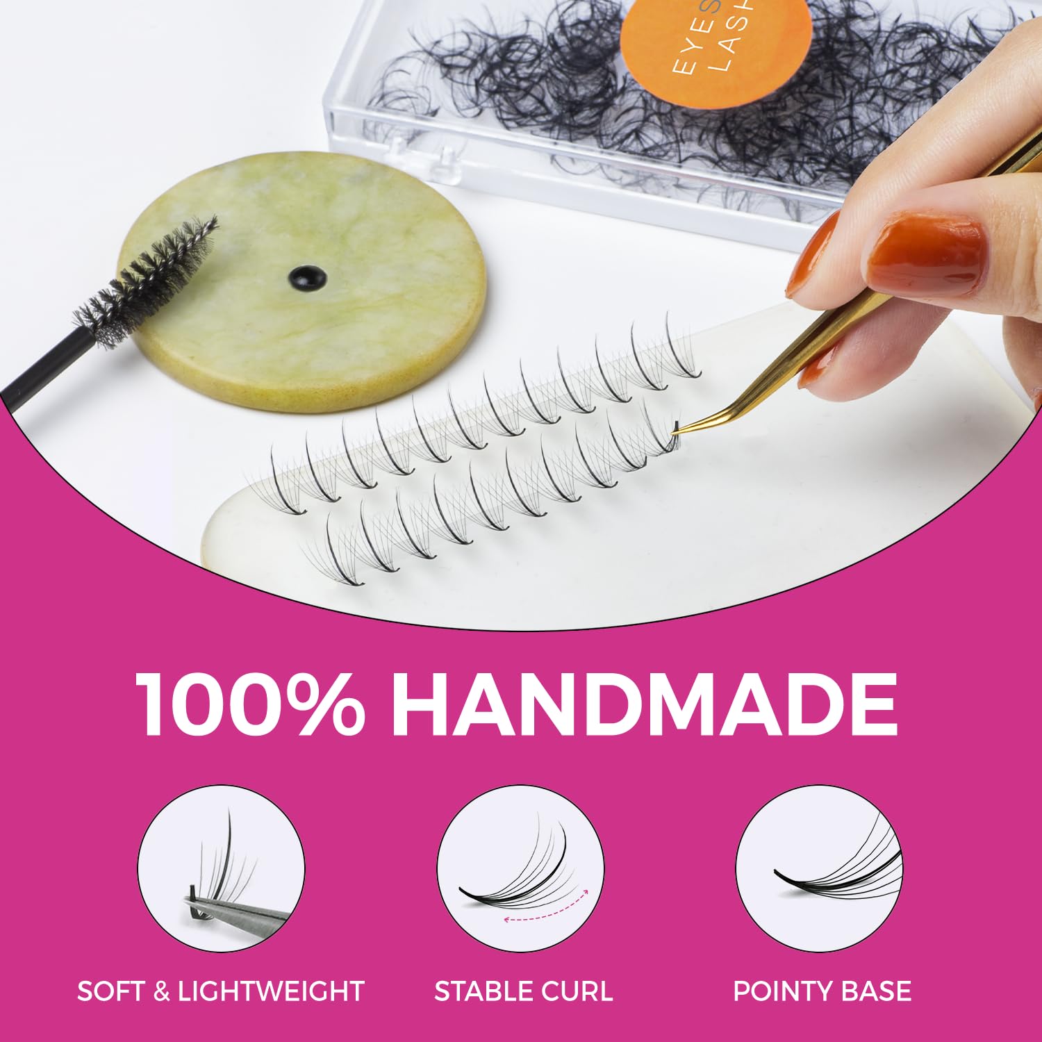 500 Pairs 9D 0.05 12mm Wispy Premade Eyelash Fans - Handmade Volume Lashes for Spiky & Natural Look | Professional Lash Extensions for Salon, Bridal & Daily Wear