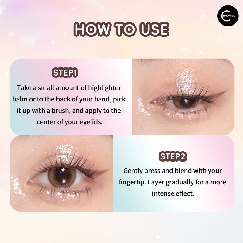 GOGOTALES Single Tone Highlighter Balm - Natural Glow Makeup for Cheeks & Eyes | Perfect for Daytime & Nighttime Looks
