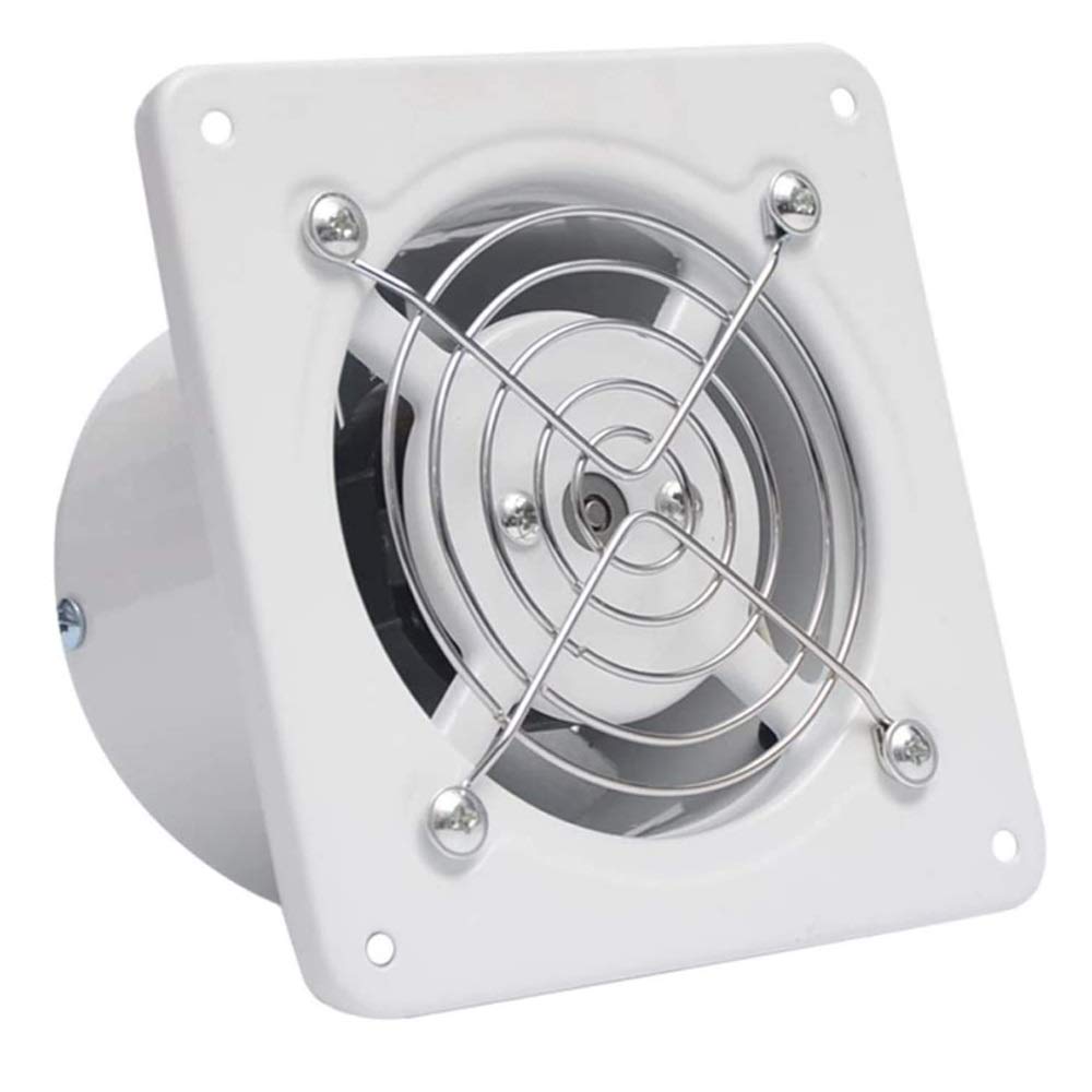 GANFANREN 4 Inch Industrial Axial Exhaust Fan - Powerful Metal Ventilation Blower for Kitchen, Bathroom & Commercial Use | High-Performance Air Extractor for Restaurants, Factories & Workshops