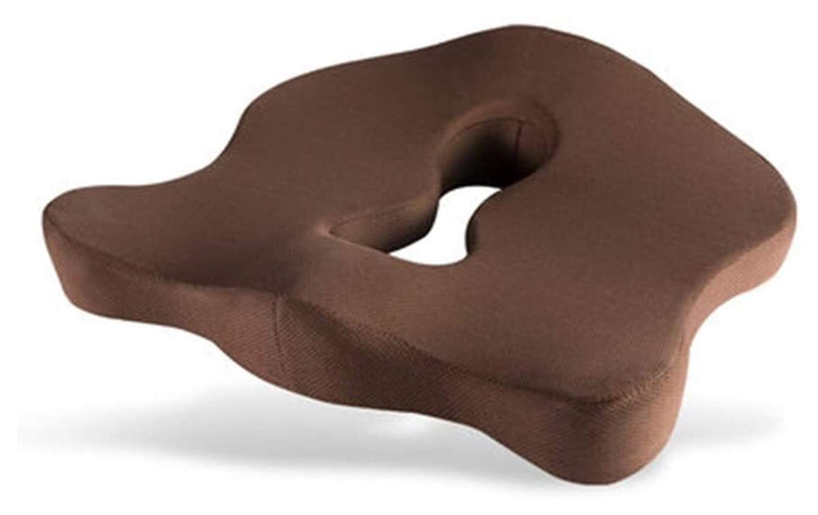 Orthopedic Memory Foam Seat Cushion for Office Chair - Lower Back Pain Relief, Medical Wheelchair Support, Breathable & Comfortable (Brown) - Perfect for Home Office, Gaming, and Long Work Sessions