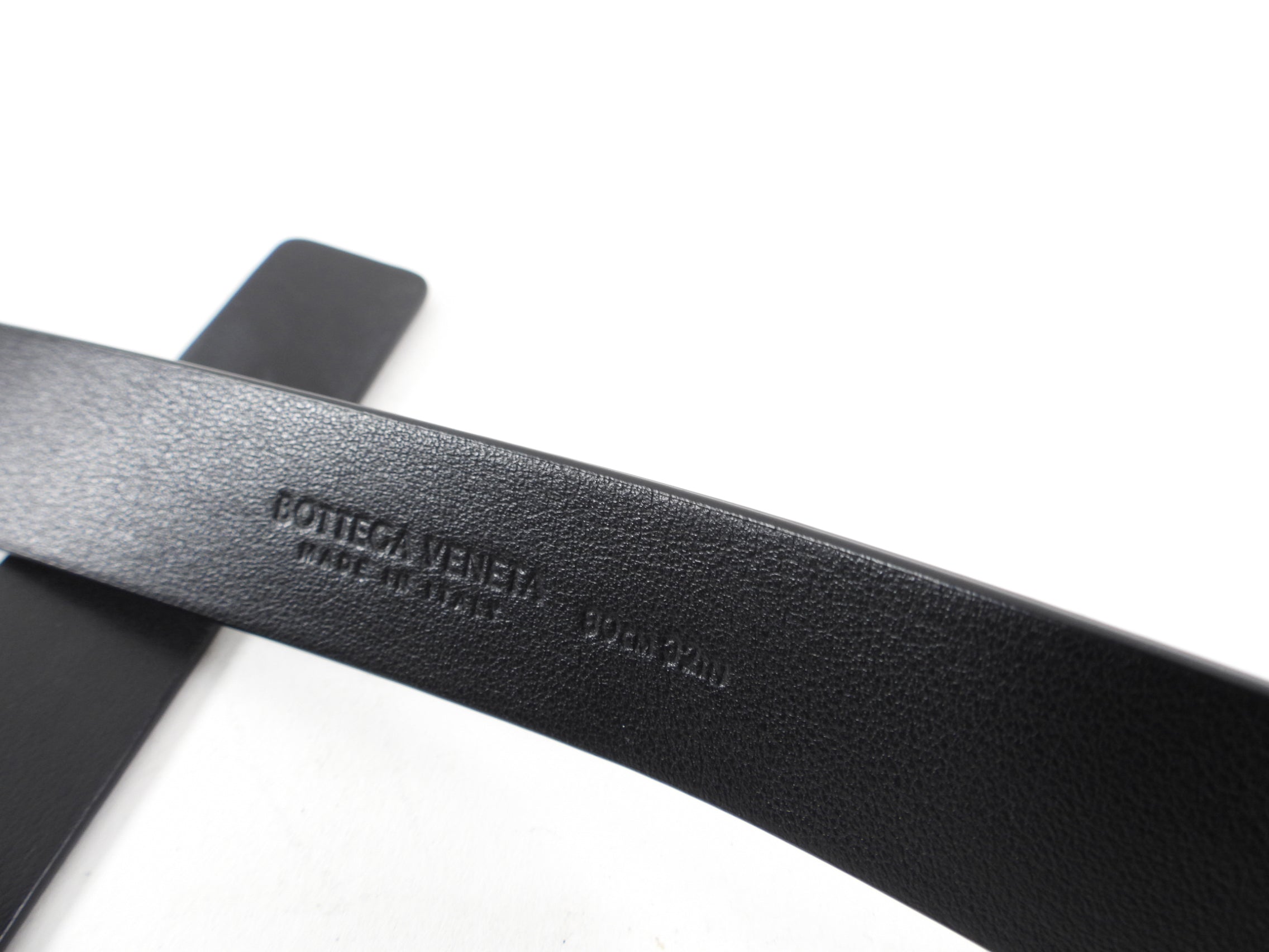 Bottega Veneta Black Leather Triangle Belt for Women | Luxury Designer Waist Belt | Perfect for Dresses, Jeans & Office Wear