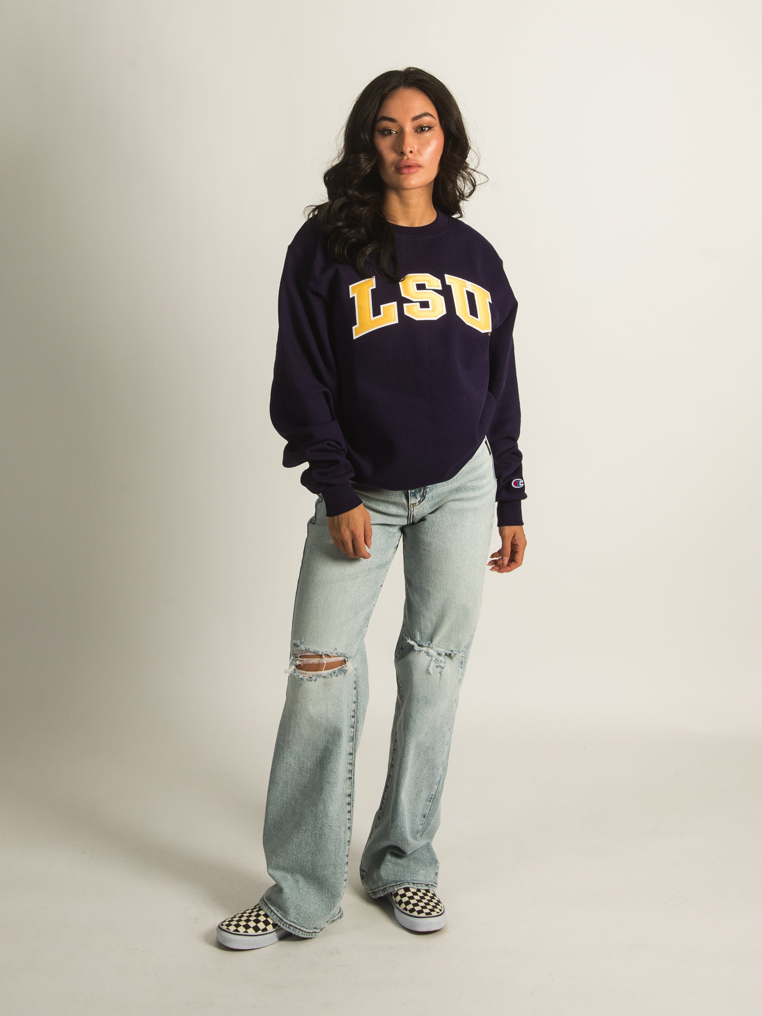 Champion Eco PowerBlend Crewneck Sweatshirt - Soft & Sustainable Cotton Blend - Men's & Women's Casual Wear for Gym, Lounge & Everyday Comfort