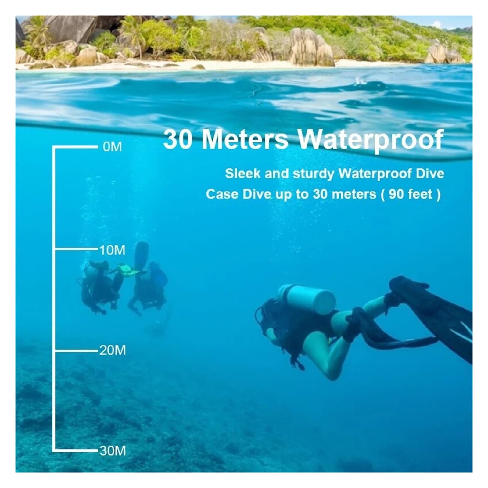 **MZZYG 4K Ultra HD Action Camera with WiFi - 30fps, 2 Inch Screen, 170° Wide Angle, Waterproof for Underwater & Outdoor Sports - Helmet Mountable for Adventure, Surfing, Skiing, Vlogging (Black)**