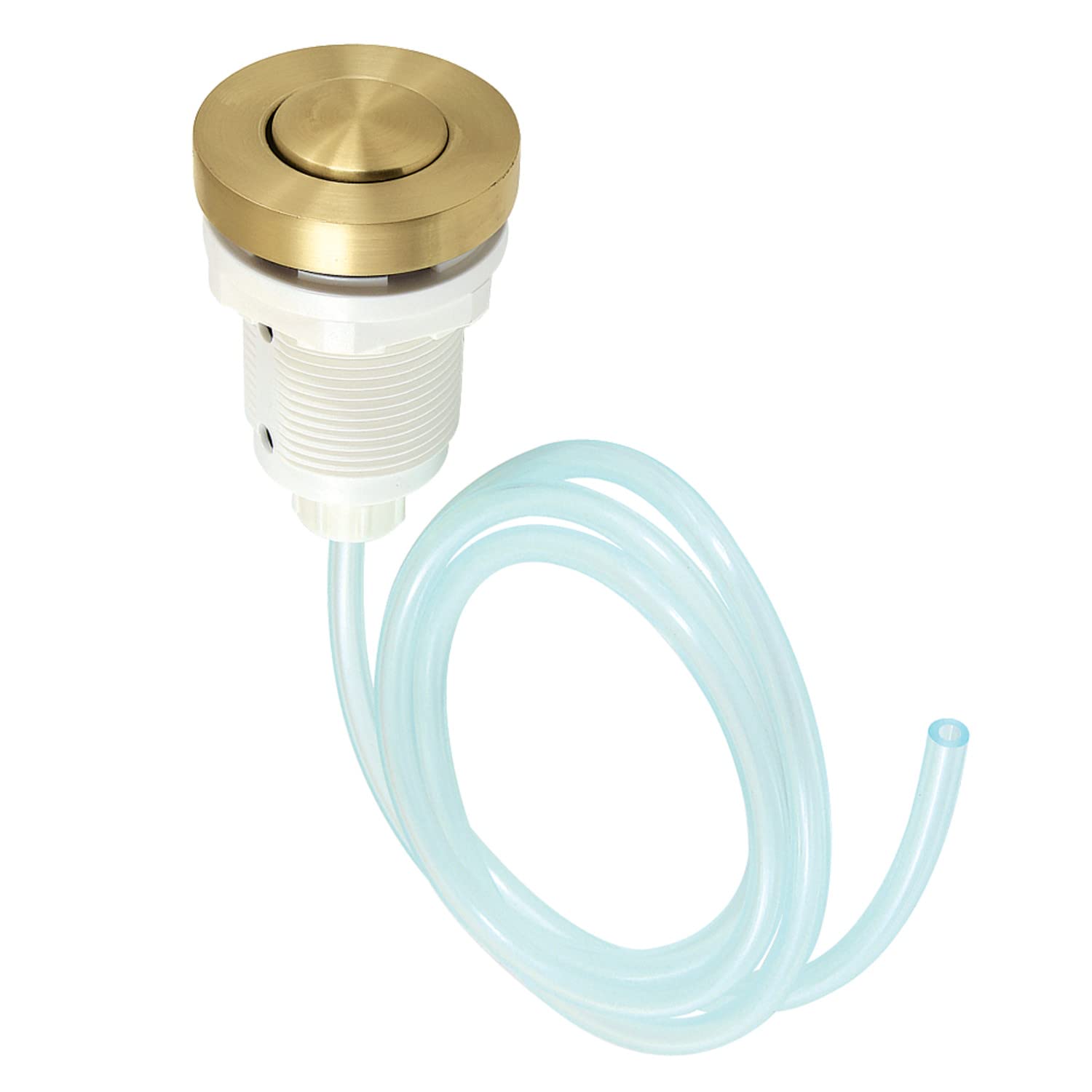 Kingston Brass KAM317 Garbage Disposal Air Switch Button - Brushed Brass Finish, 2-7/8