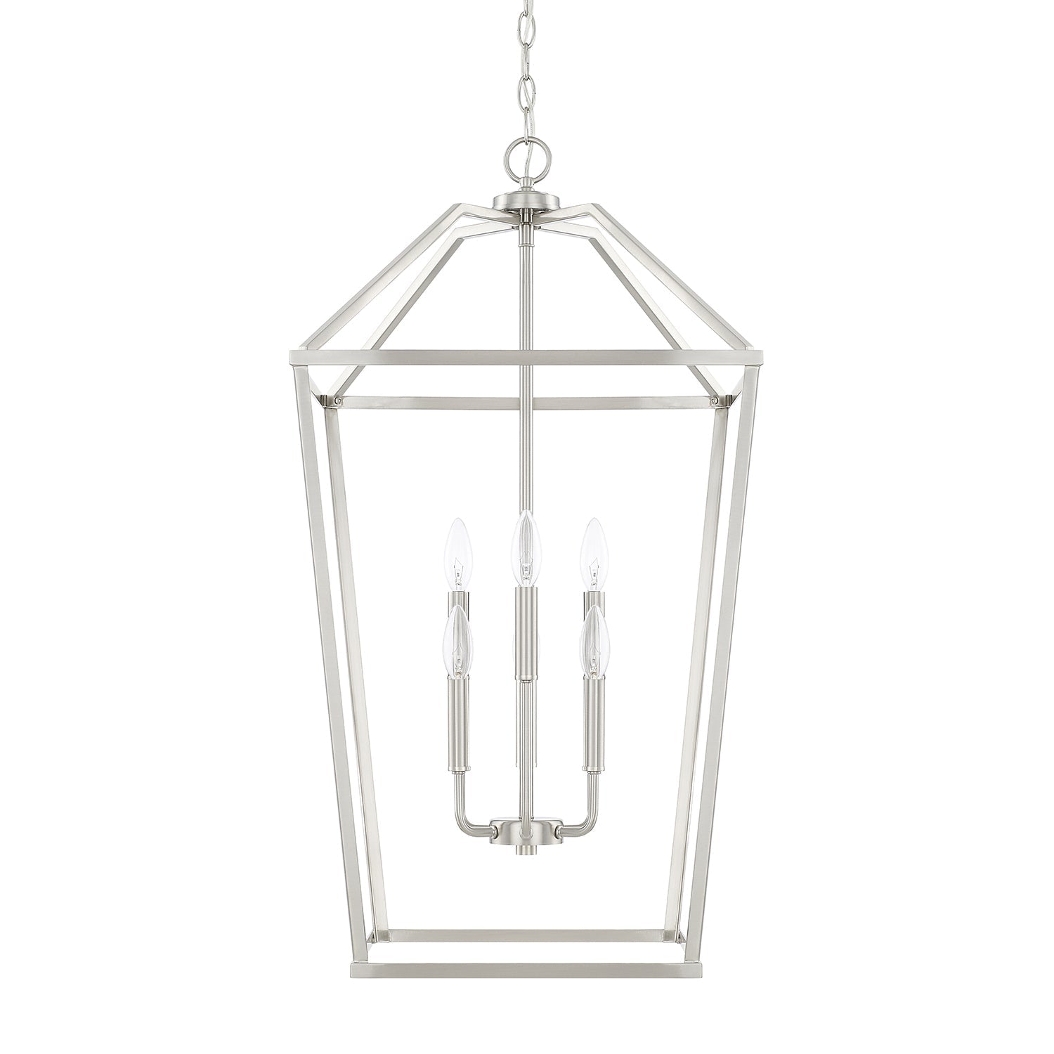 Capital Lighting Six-Light Foyer Pendant - Modern Chandelier for Entryway, Hallway & Dining Room - Elegant Lighting Fixture for Home Decor