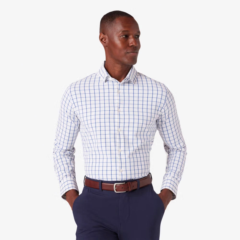 Premium Men's Leeward Dress Shirt - Slim Fit Business Casual Button Down Shirt for Office, Wedding & Formal Events - Wrinkle Resistant & Breathable Fabric
