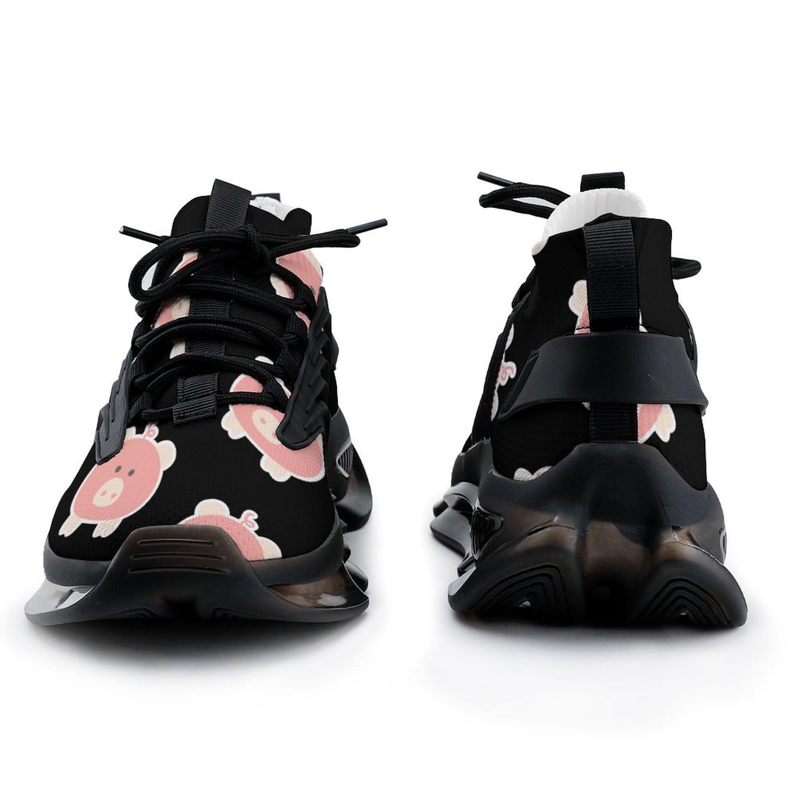 **Men's Lightweight Running Shoes - Cute Pig Design Fashion Sneakers for Gym, Hiking & Outdoor Sports | Comfortable Athletic Shoes for Jogging & Workouts**