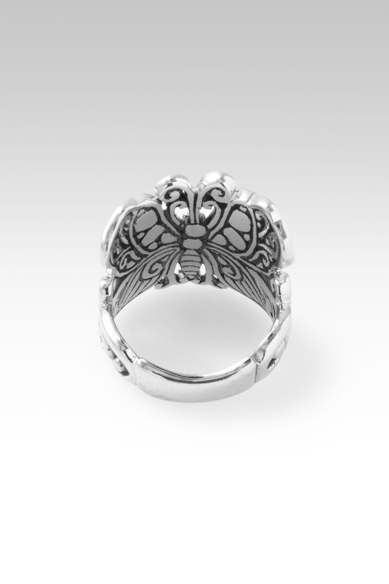 Be Transformed Ring™ in Frangipani - Elegant Adjustable Floral Fashion Jewelry for Women | Perfect for Weddings, Parties & Everyday Wear
