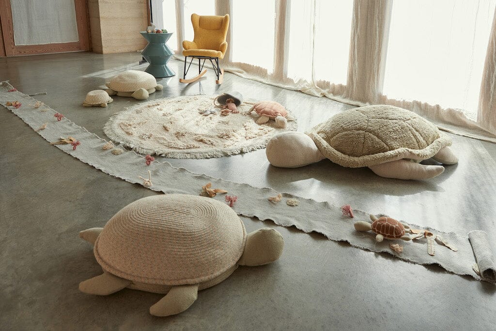 Lorena Canals Soft Toy Ride & Roll Under the Sea - Adorable Washable Plush Toy for Kids' Bedroom Decor & Playtime Fun | Perfect Gift for Birthdays & Nursery Decor