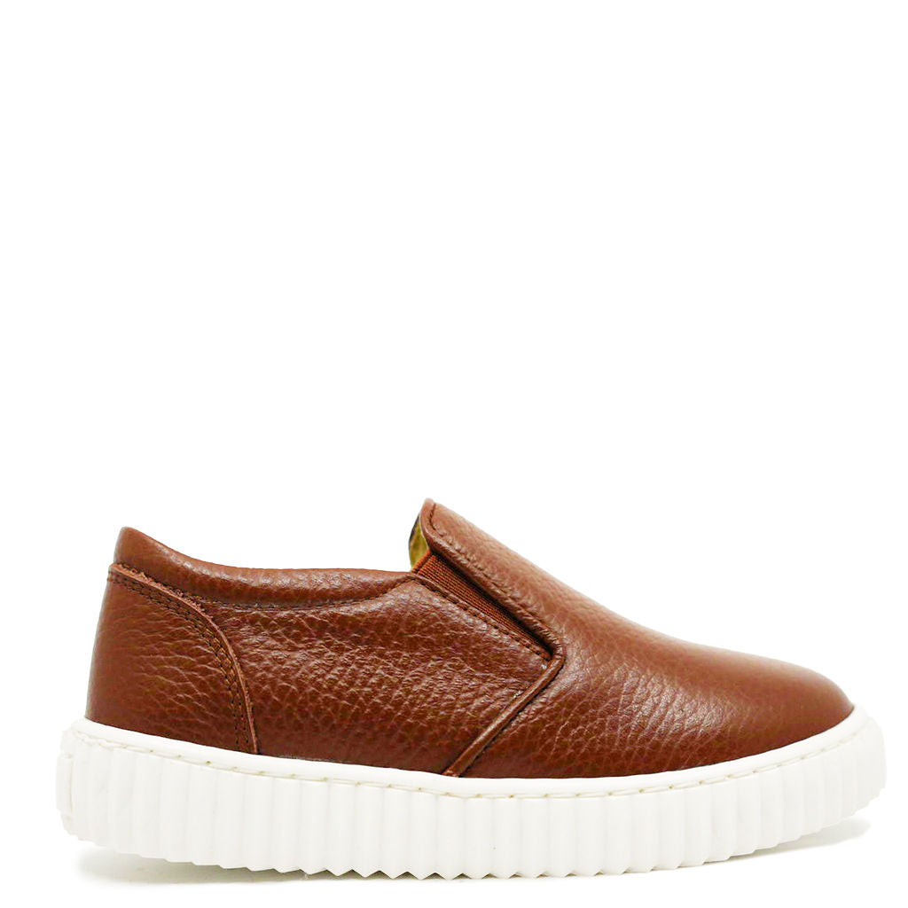 Blublonc Brown Slip On Sneakers for Men - Comfortable Casual Loafers for Walking, Travel & Everyday Wear - Lightweight Breathable Shoes for Work, Office & Outdoor Activities