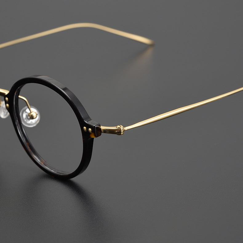 Premium Titanium Round Eyeglass Frames SC004 - Lightweight & Durable for Men & Women - Perfect for Reading, Driving & Fashion Accessories