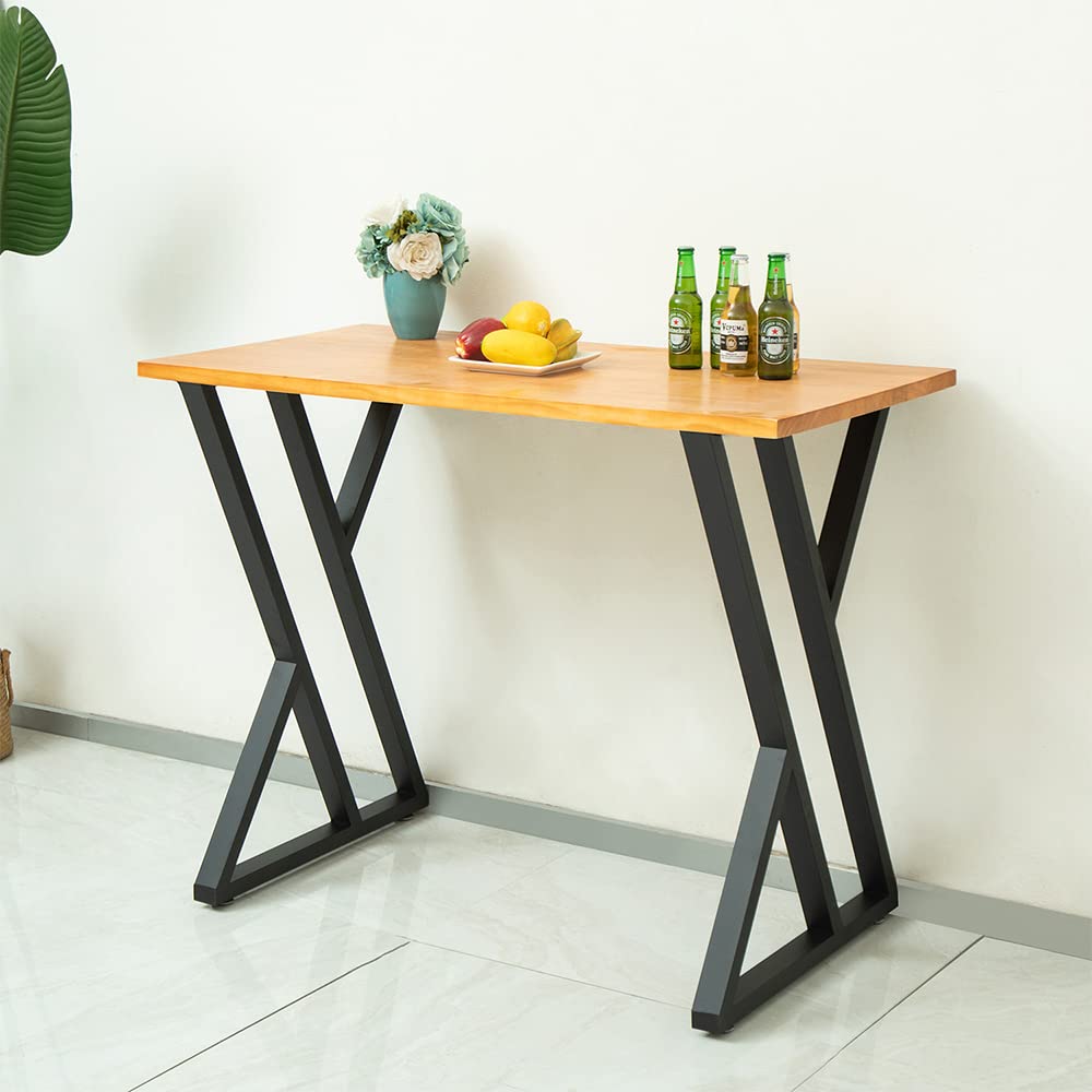 36 Inch Counter Height Table Legs - Heavy Duty Steel Bar Table Base for Kitchen Island, Dining Table, or Outdoor Furniture - Adjustable & Rust-Resistant Metal Legs for Bar, Pub, or Restaurant Use