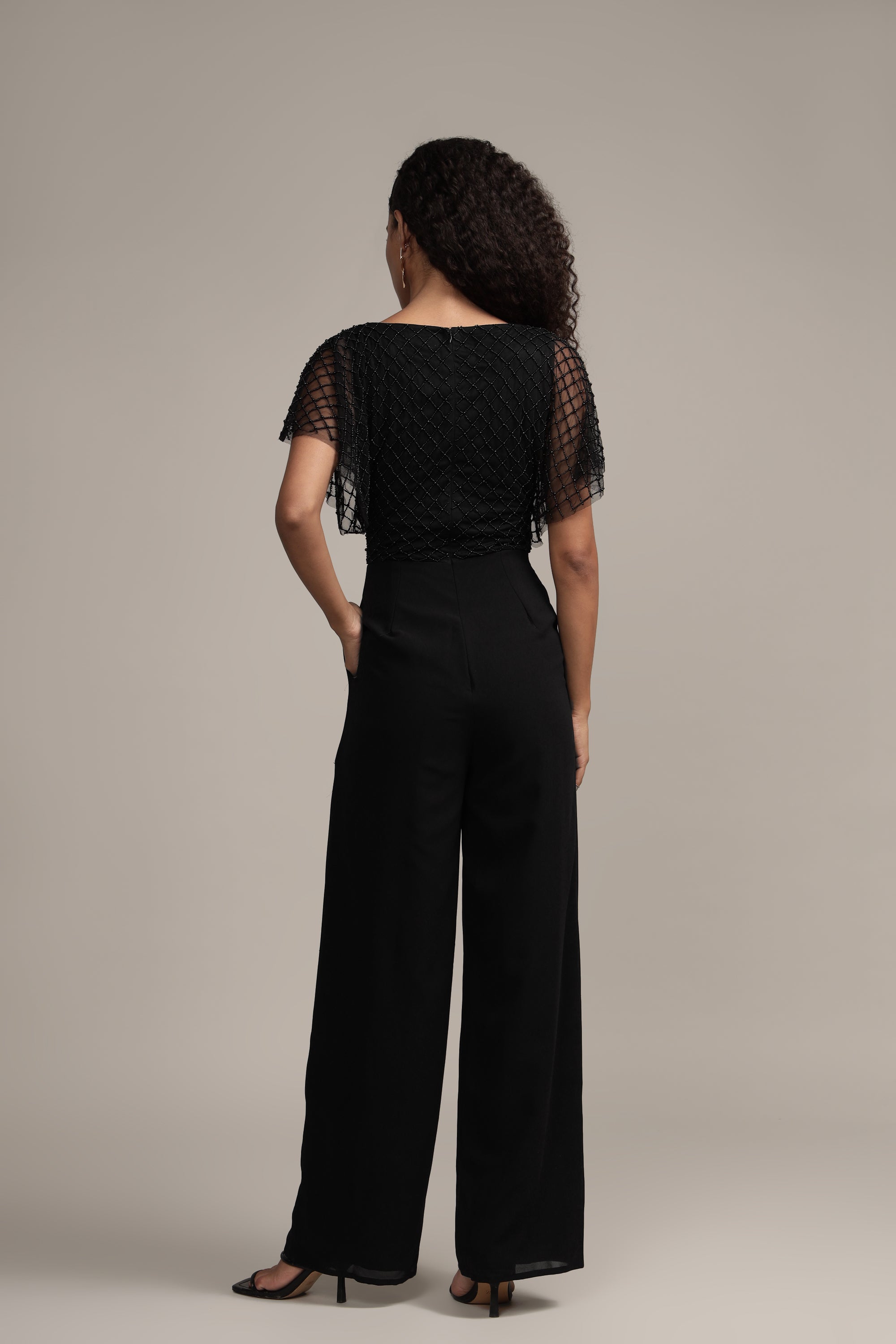 Laura Black Jumpsuit for Women - Stylish and Comfortable One-Piece Outfit for Casual Wear, Office, and Evening Events