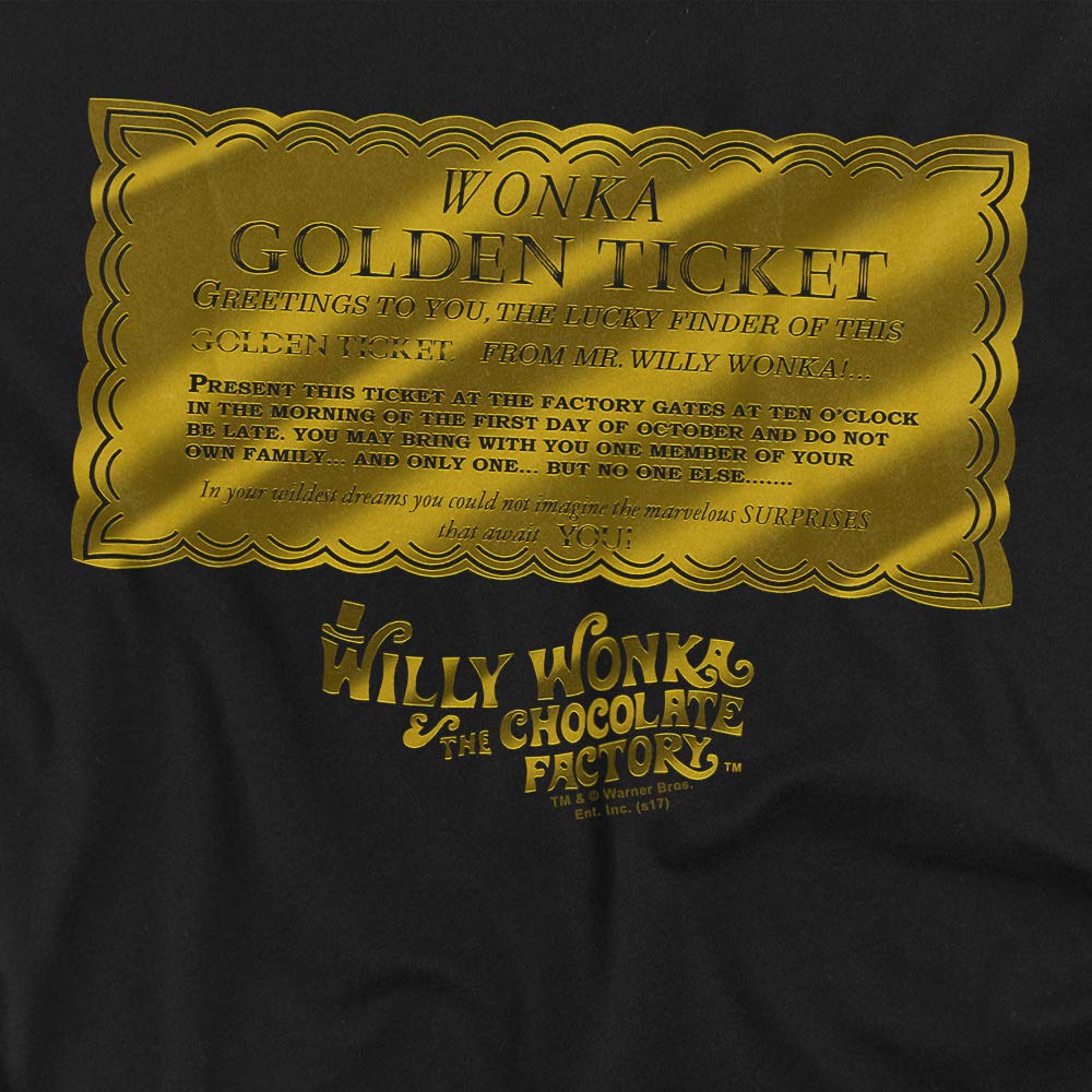 Willy Wonka & The Chocolate Factory Golden Ticket Women's T-Shirt | Vintage Movie Tee | Casual Wear & Gift for Fans