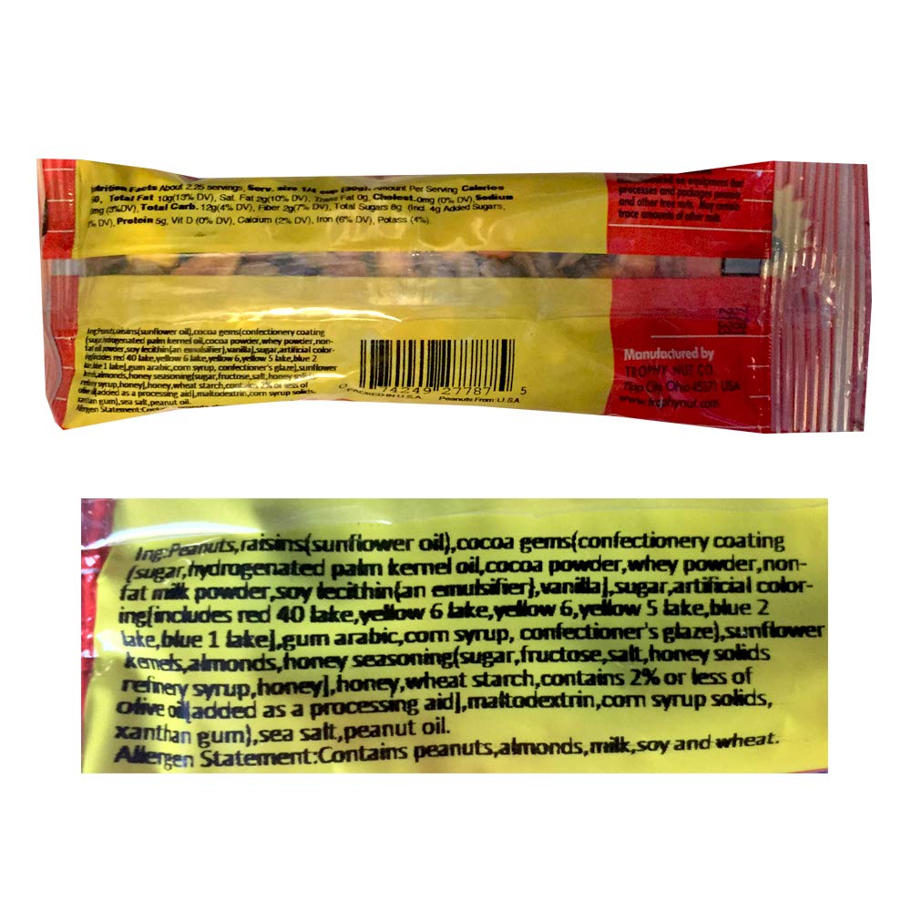 Trophy Nuts Sweet and Crunchy Trail Mix - 12 Pack of Healthy Snack Bags | Perfect for Hiking, Camping & Office Snacks | Gluten-Free Energy Mix with Nuts, Dried Fruits & Seeds