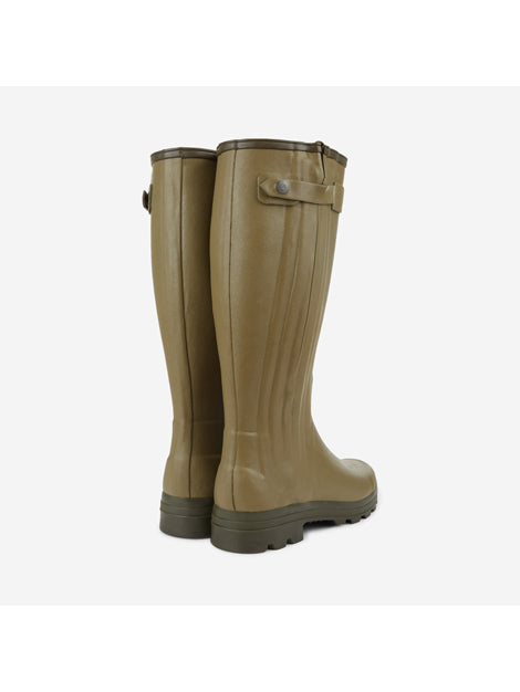 Le Chameau Chasseur Jersey Lined Wellington Boots - Waterproof Rubber Boots for Men & Women - Perfect for Hunting, Fishing & Outdoor Activities