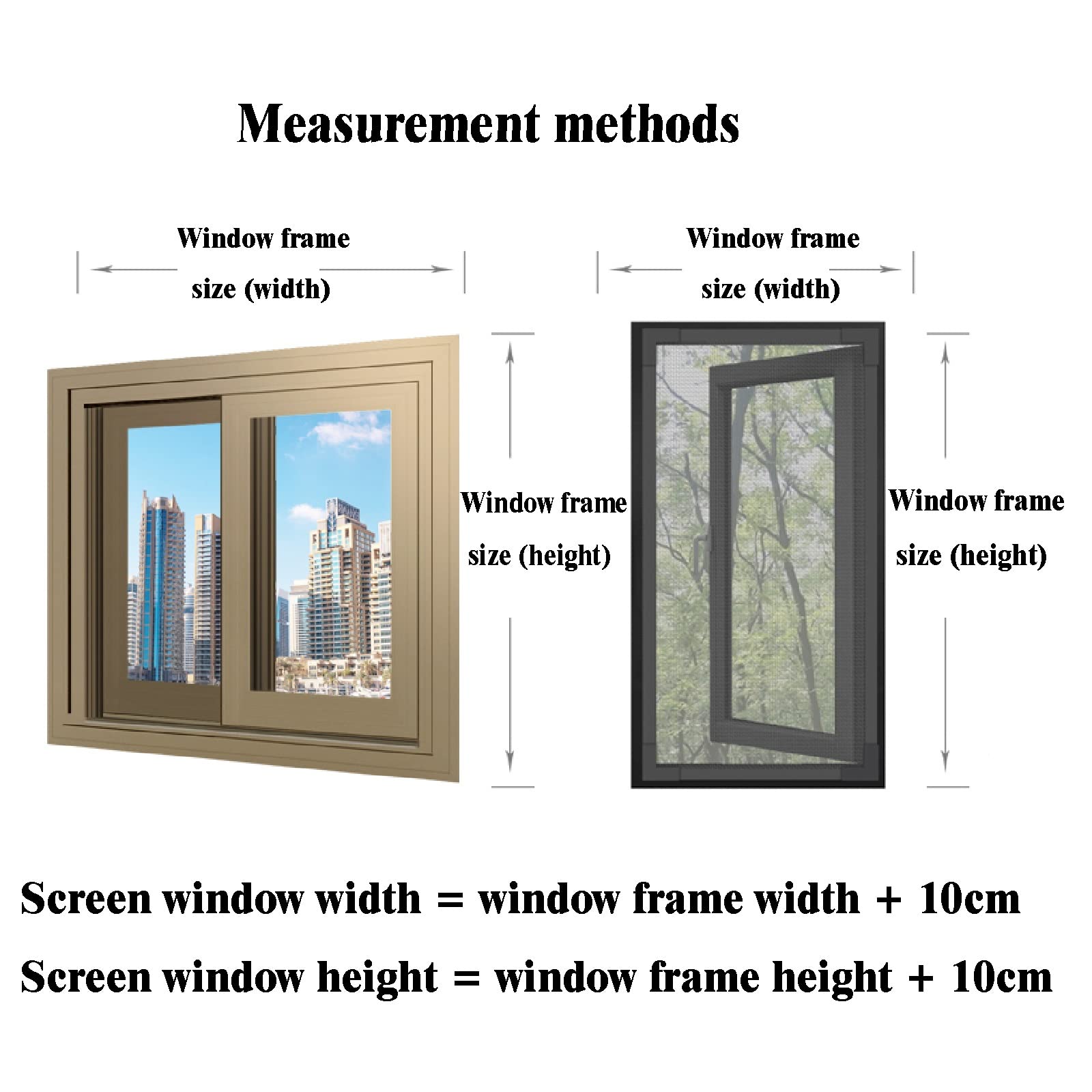 Zhangqingxiu Fiberglass Fly Screens for Windows - Invisible, Pull-Resistant & Heat-Resistant Mesh Screen - Customizable Size (43 Options) - Easy DIY Installation - Perfect for Home, Office & Patio Bug Protection