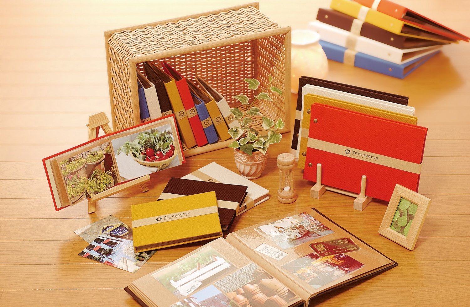 Nakabayashi Terracotta 20-Pocket Fujifilm Instax Mini Photo Album - Yellow | Perfect for Storing Polaroid Pictures, Travel Memories & DIY Scrapbooking