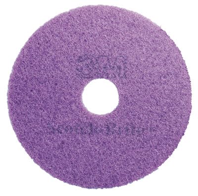 3M Scotch-Brite Diamond Floor Cleaning Pad - Heavy Duty Scrubber for Concrete, Tile & Hard Surfaces - 20
