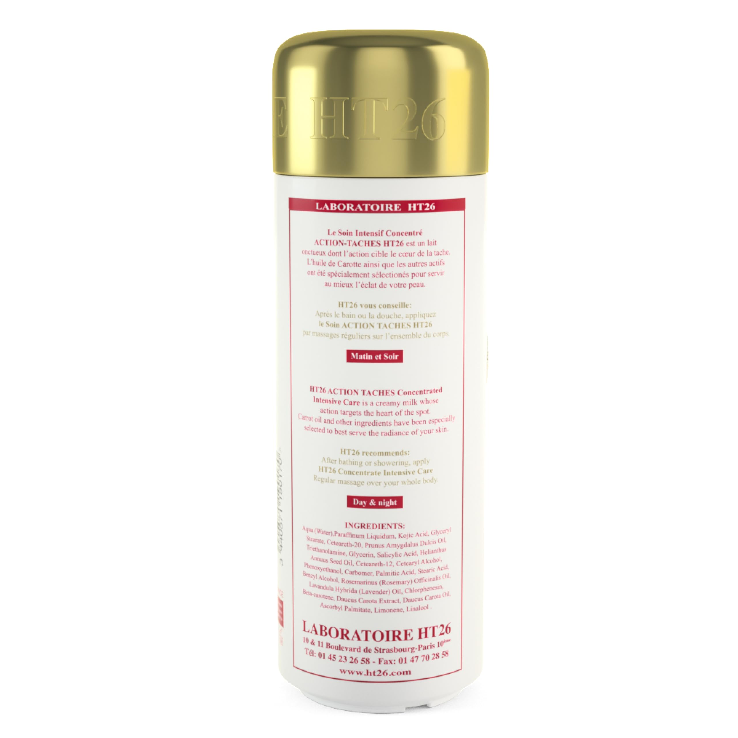 HT26 Action Taches Body Care Lotion 17.6oz - Brightening & Hydrating Skin Treatment for Dark Spots - Perfect for Daily Moisturizing & Evening Skin Tone