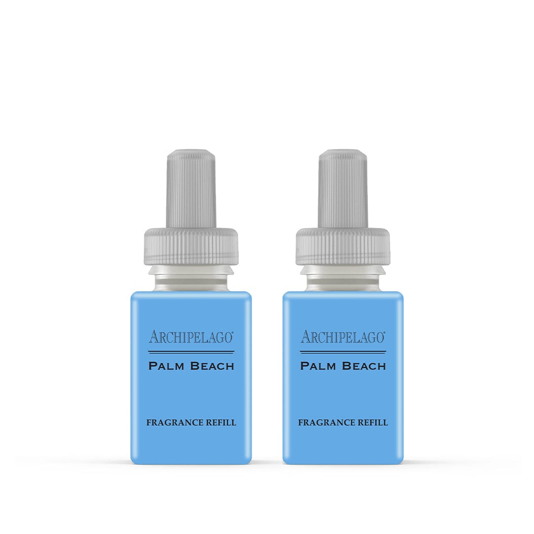 Palm Beach Pura Refill Set - Premium Scented Oil Refills for Home & Office - Long-Lasting Aromatherapy for Diffusers, Relaxation & Stress Relief