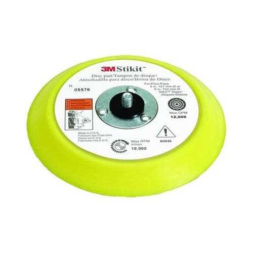 3M 05576 6-Inch Stikit Disc Backup Pad - Premium Sanding Disc Holder for Woodworking, Metal Finishing & Automotive Refinishing | Perfect for DIY Projects & Professional Workshops