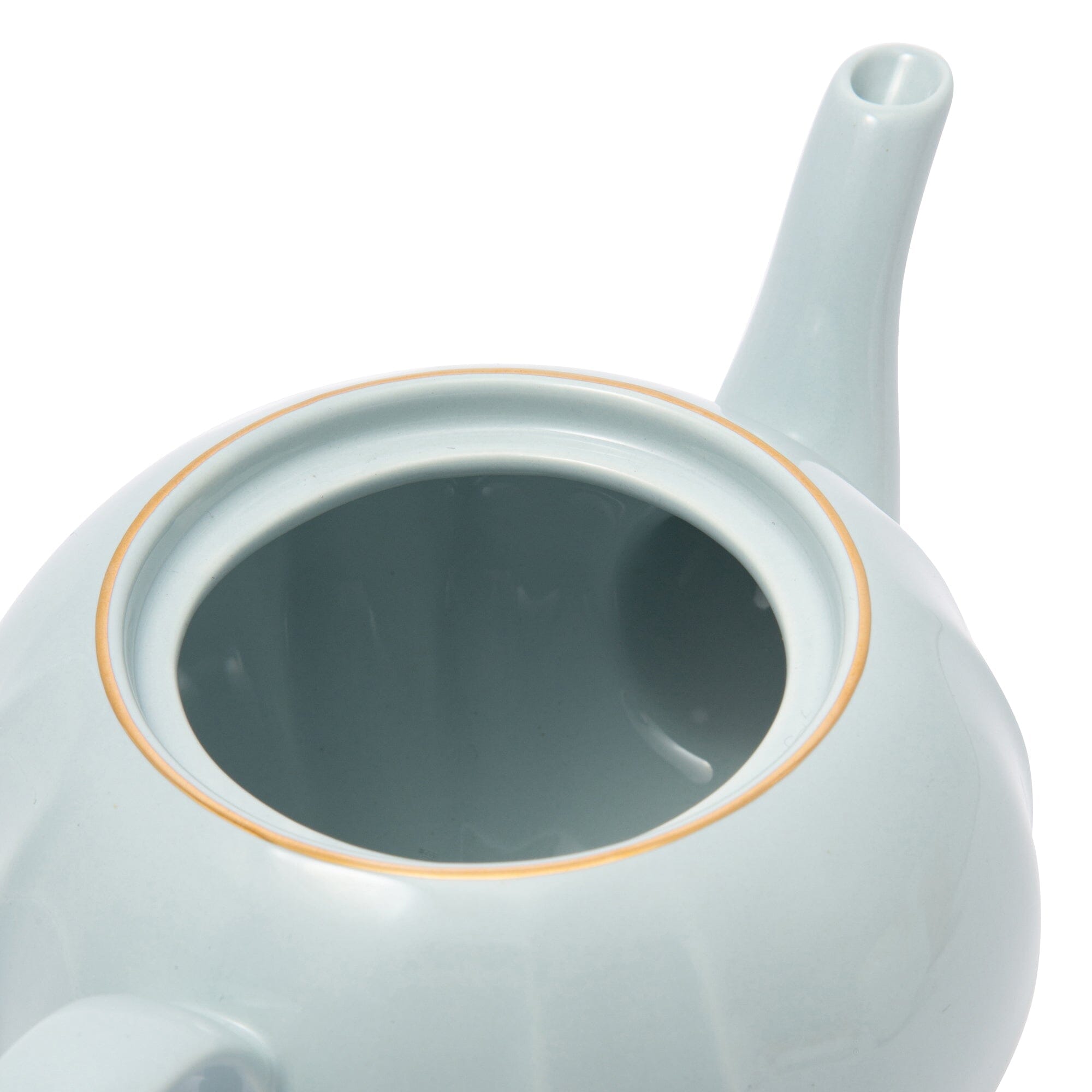Blue Floral Teapot - Elegant Ceramic Tea Pot with Flower Motif for Afternoon Tea & Home Decor