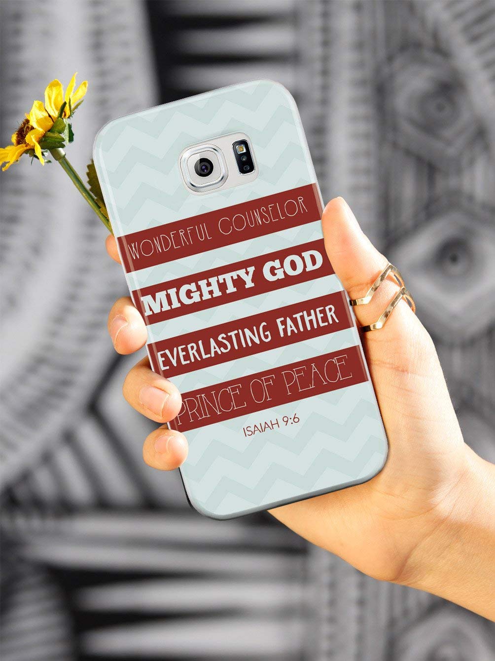 iPhone 12 Mini Case with Bible Verse - 3D Textured Protective Cover for Daily Use