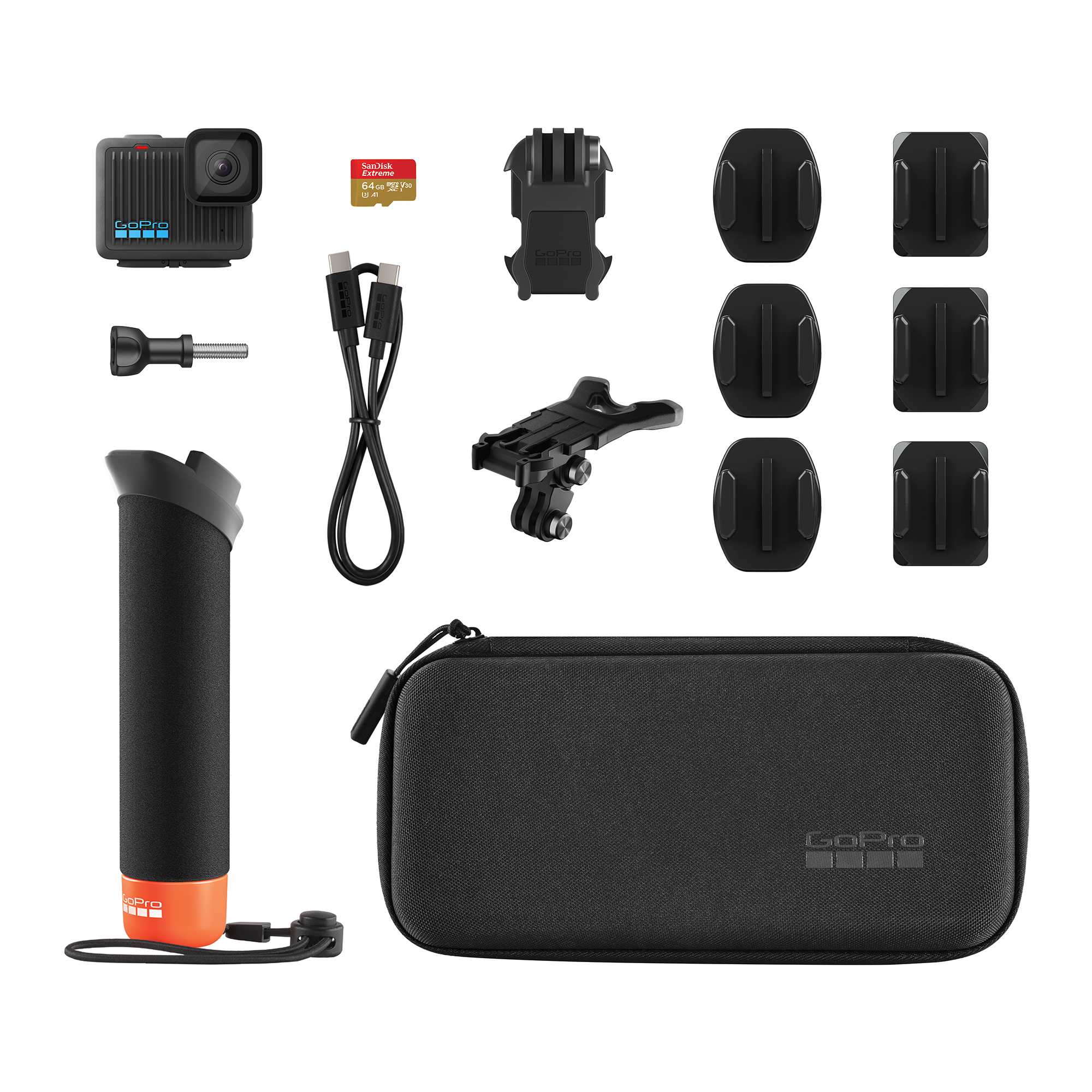 GoPro HERO Accessory Bundle Kit - Waterproof Case, Mounts & Accessories for Action Camera | Perfect for Surfing, Skiing, Cycling & Outdoor Adventures