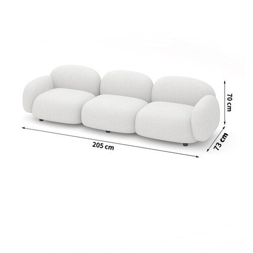 Stretch Canape Sofa Set - Modern Convertible Sectional Couch for Living Room | Comfortable Lounge Furniture for Small Spaces & Apartments | Perfect for Relaxing, Entertaining & Movie Nights