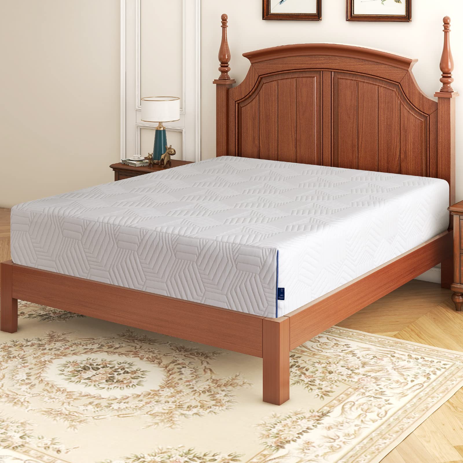 LIFERECORD 8 Inch Twin Size Gel Memory Foam Mattress - Medium Firm, CertiPUR-US Certified, Cooling Sleep Technology, Pressure Relief, Bed in a Box - Perfect for Guest Rooms, Dorms, and Small Spaces