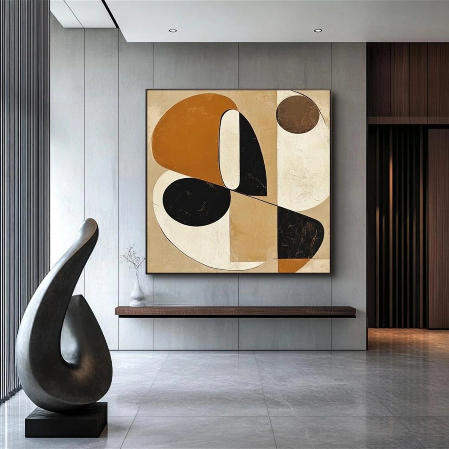 Abstract Painting #AB 283 - Modern Wall Art for Living Room, Bedroom & Office Decor | Large Canvas Artwork for Home & Office