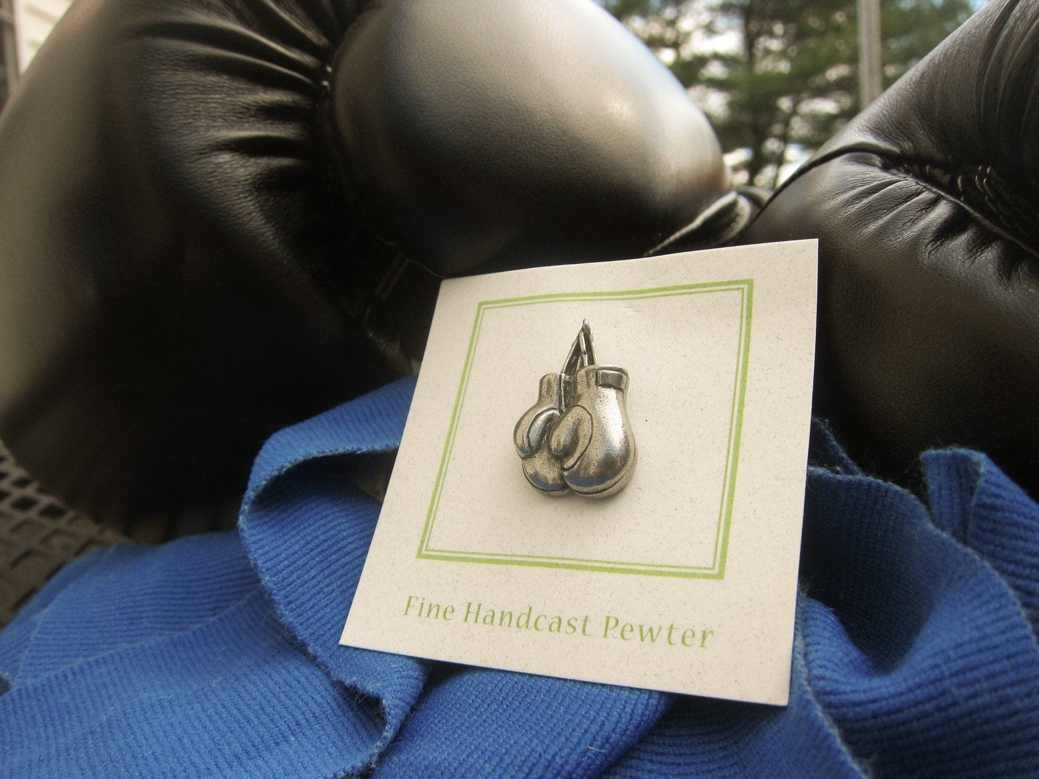 Jim Clift Design Boxing Gloves Lapel Pin - Premium Metal Enamel Badge for Suits, Jackets & Bags - Perfect Gift for Boxing Fans & Sports Enthusiasts