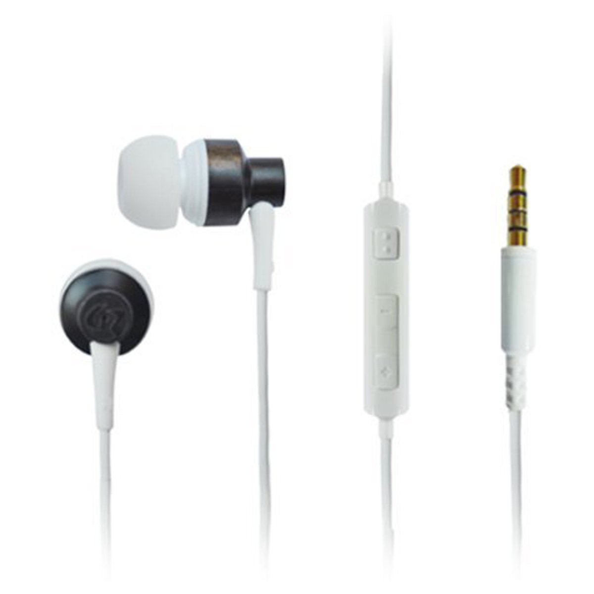 Premium Wooden In-Ear Earbuds with Microphone & Volume Control - Hi-Fi Sound & Super Bass Noise-Isolating Headphones (Ebony Solid Wood) - Perfect for Commuting, Workouts & Travel