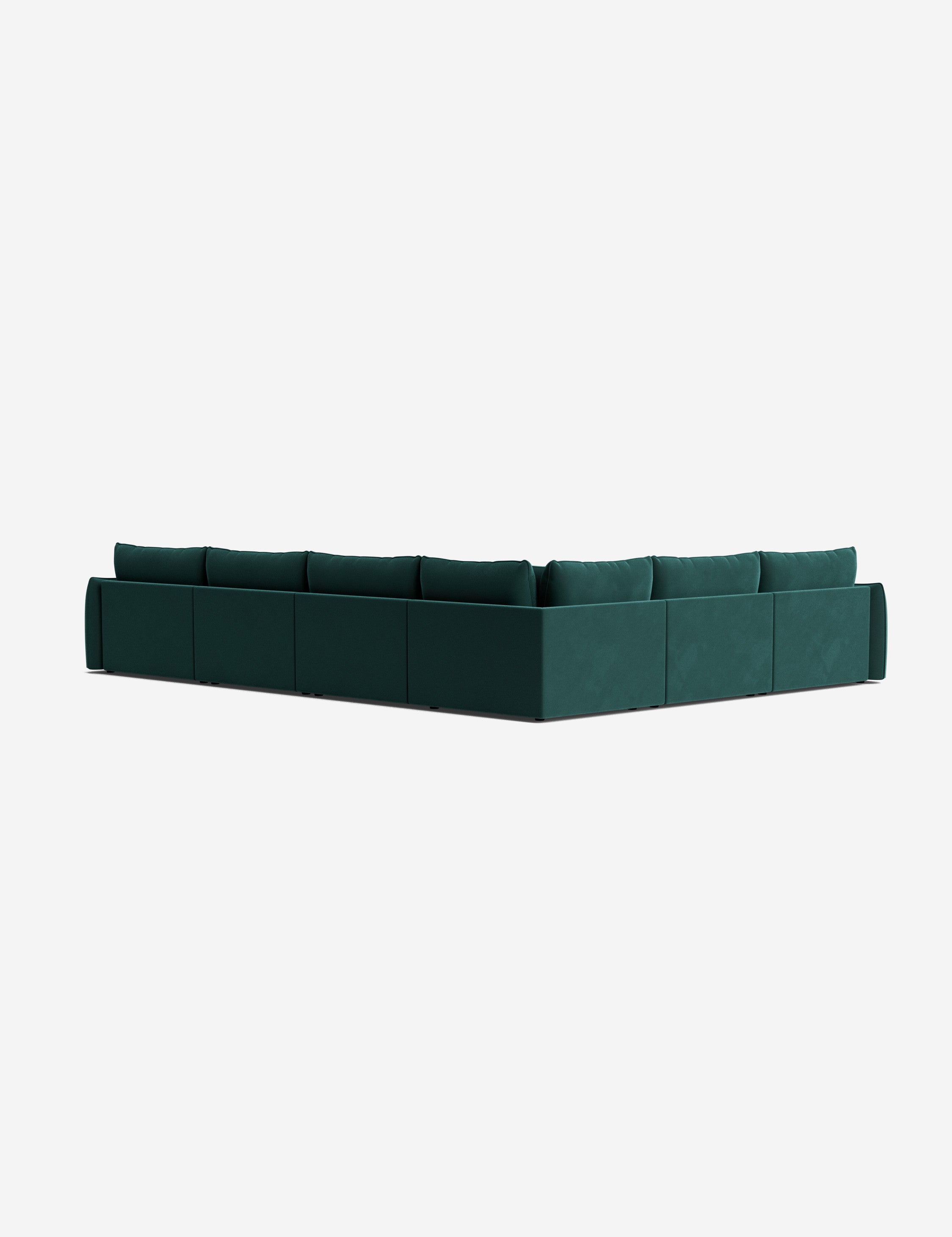 Balmer Modular Corner Sectional Sofa with Ottoman - Modern L-Shaped Living Room Furniture for Small Spaces | Perfect for Apartments, Condos and Family Gatherings