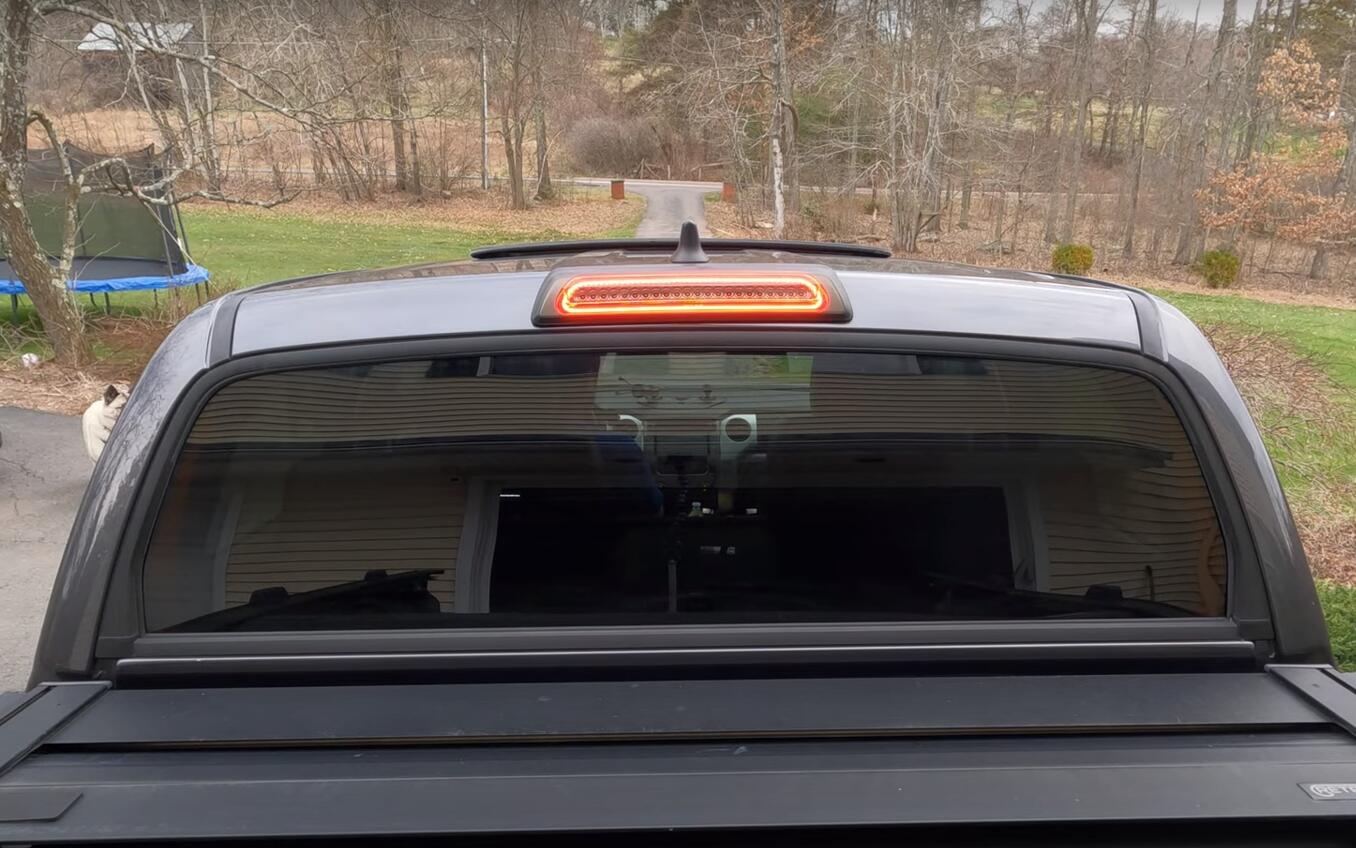 Dark Red Lens F1 Strobe LED High Mount 3rd Brake Light for 2000-2006 Toyota Tundra - Enhanced Safety & Style for Pickup Trucks, Perfect for Night Driving & Car Shows