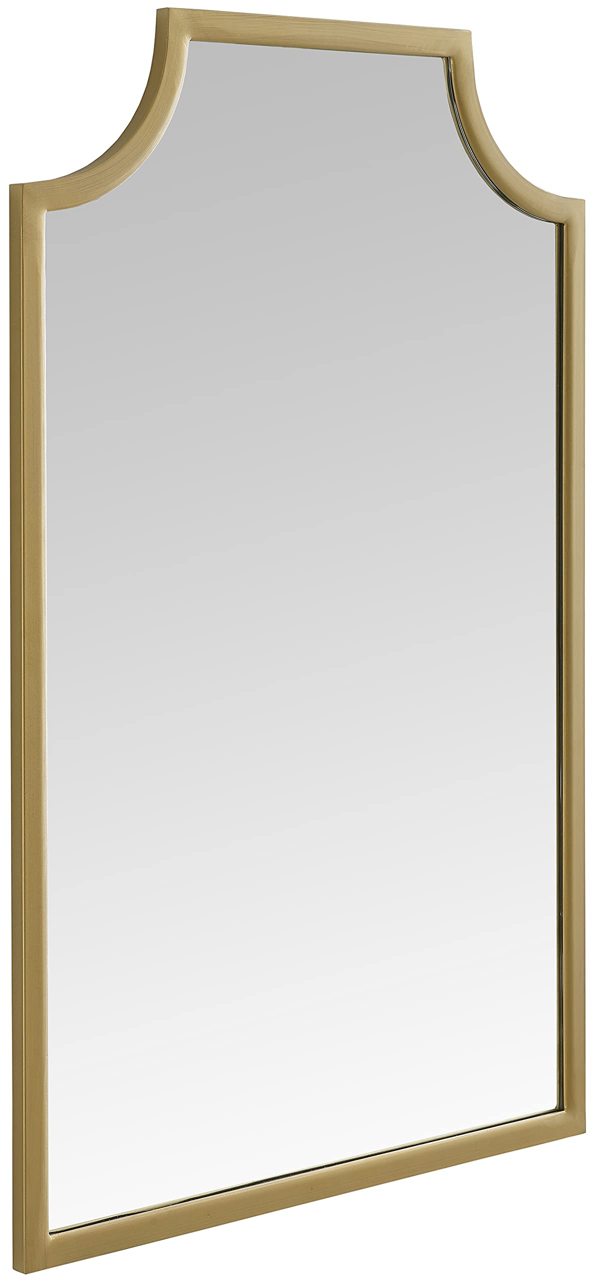 Crosley Furniture Aimee Gold Mirror - Elegant Wall Mirror for Bathroom, Hallway, Entryway & Bedroom Decor - Perfect for Home, Office & Hotel Decorating