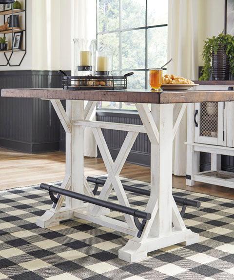 Valebeck White Dining Table D546 - 13 Inch Modern Kitchen Table for Small Spaces | Perfect for Apartments, Breakfast Nooks & Cozy Dining Areas