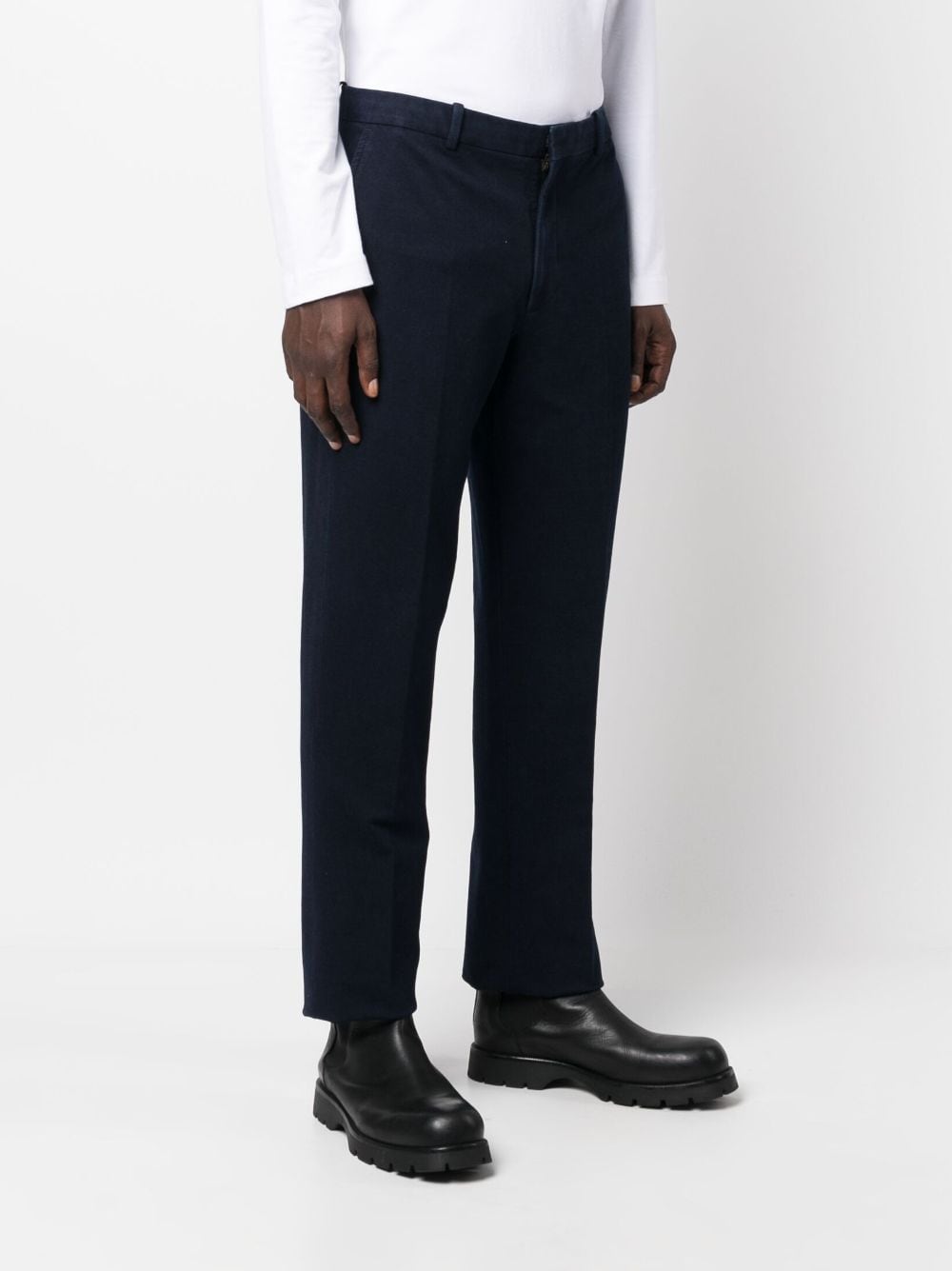 Circolo 1901 Men's Classic Blue Dress Pants - Slim Fit Business Casual Trousers for Office Work & Formal Occasions